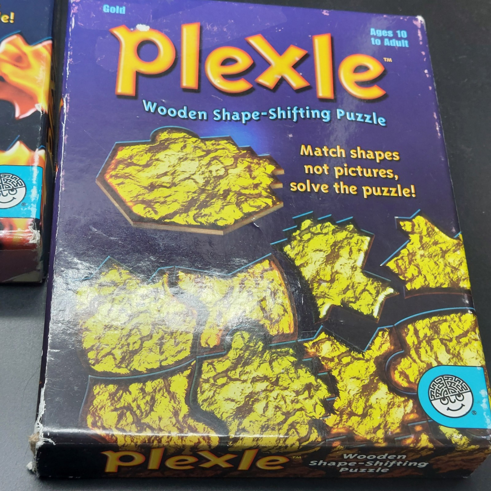 Set Of 3 Plexle Wooden Shape-Shifting Puzzles 2008 MindWare Board Game Complete
