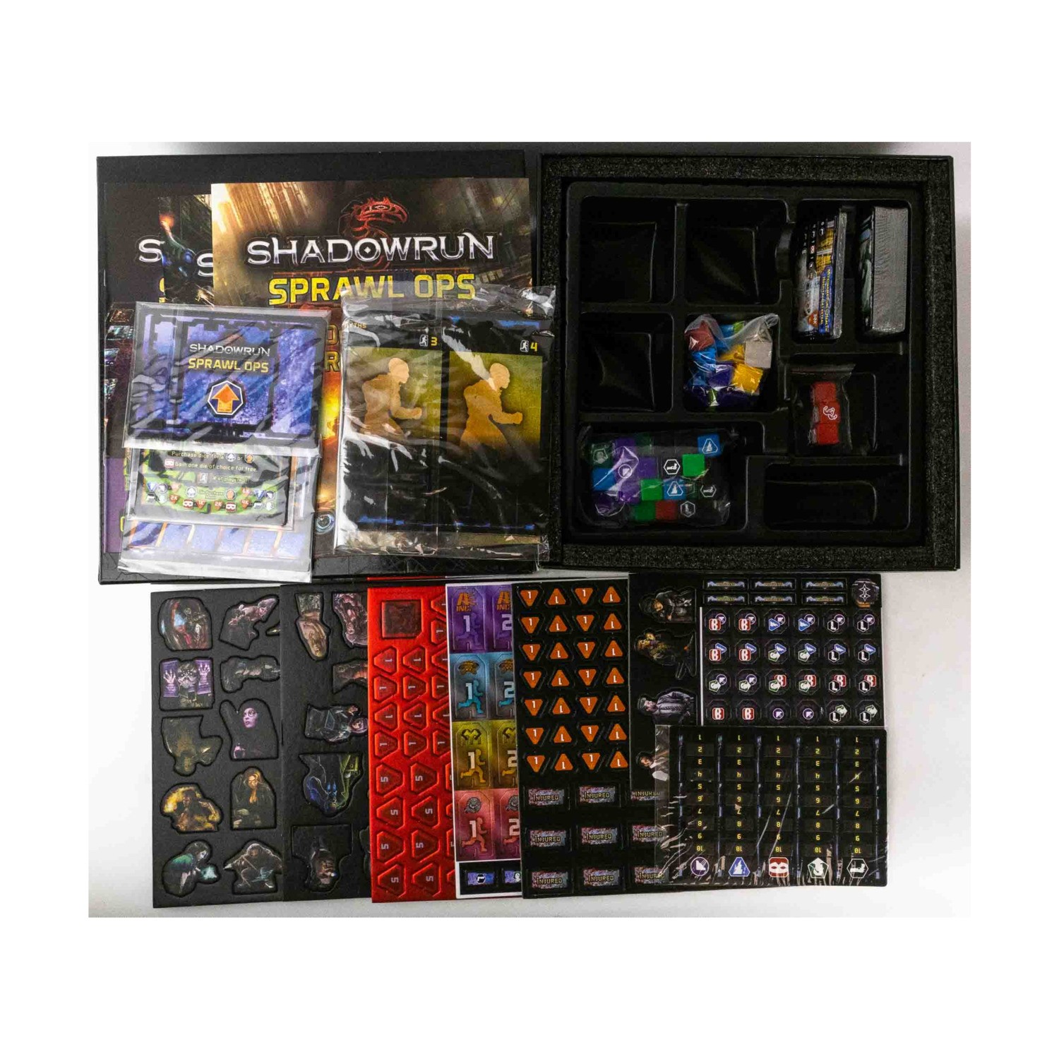 Catalyst Boardgame Shadowrun – Sprawl Ops (Kickstarter Runner Pledge L VG+/NM