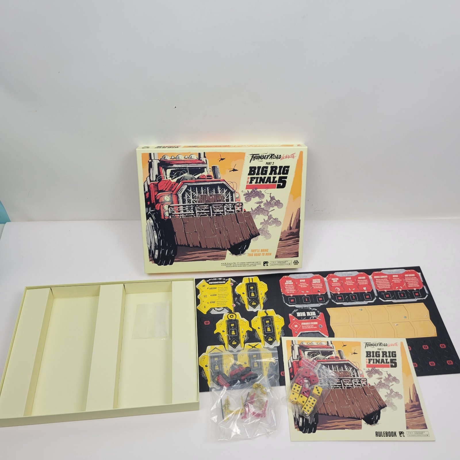 Restoration Games Thunder Road Vendetta Big Rig and the Final 5 OPEN BOX