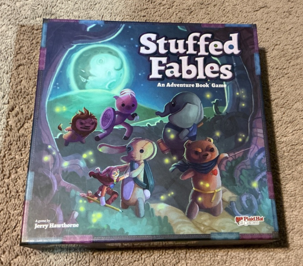 EXC Stuffed Fables Board Game, Storybook Adventure Game By Plaid Hat Games LN