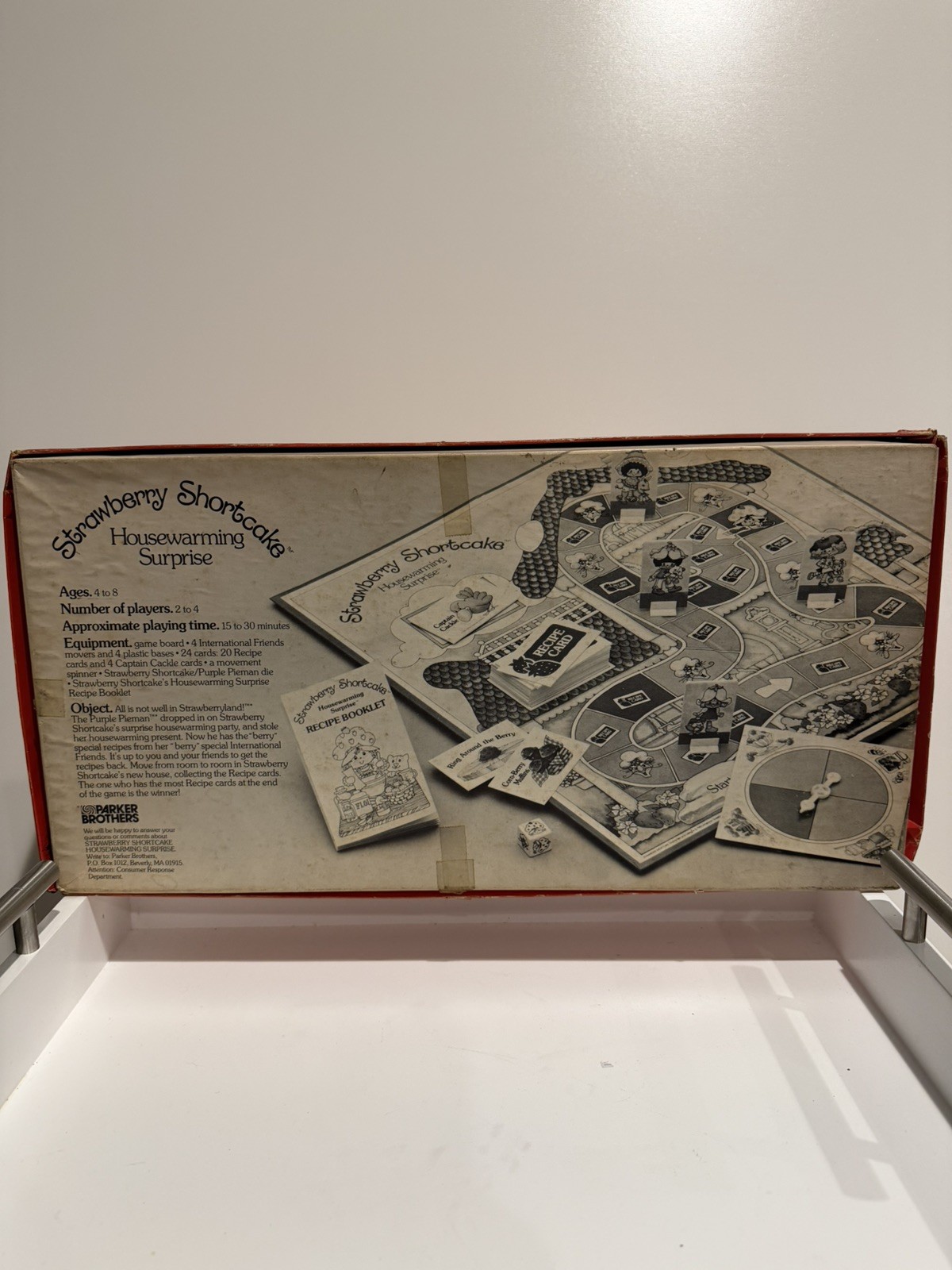 VTG 1983 Parker Brothers Strawberry Shortcake Housewarming Surprise Board Game