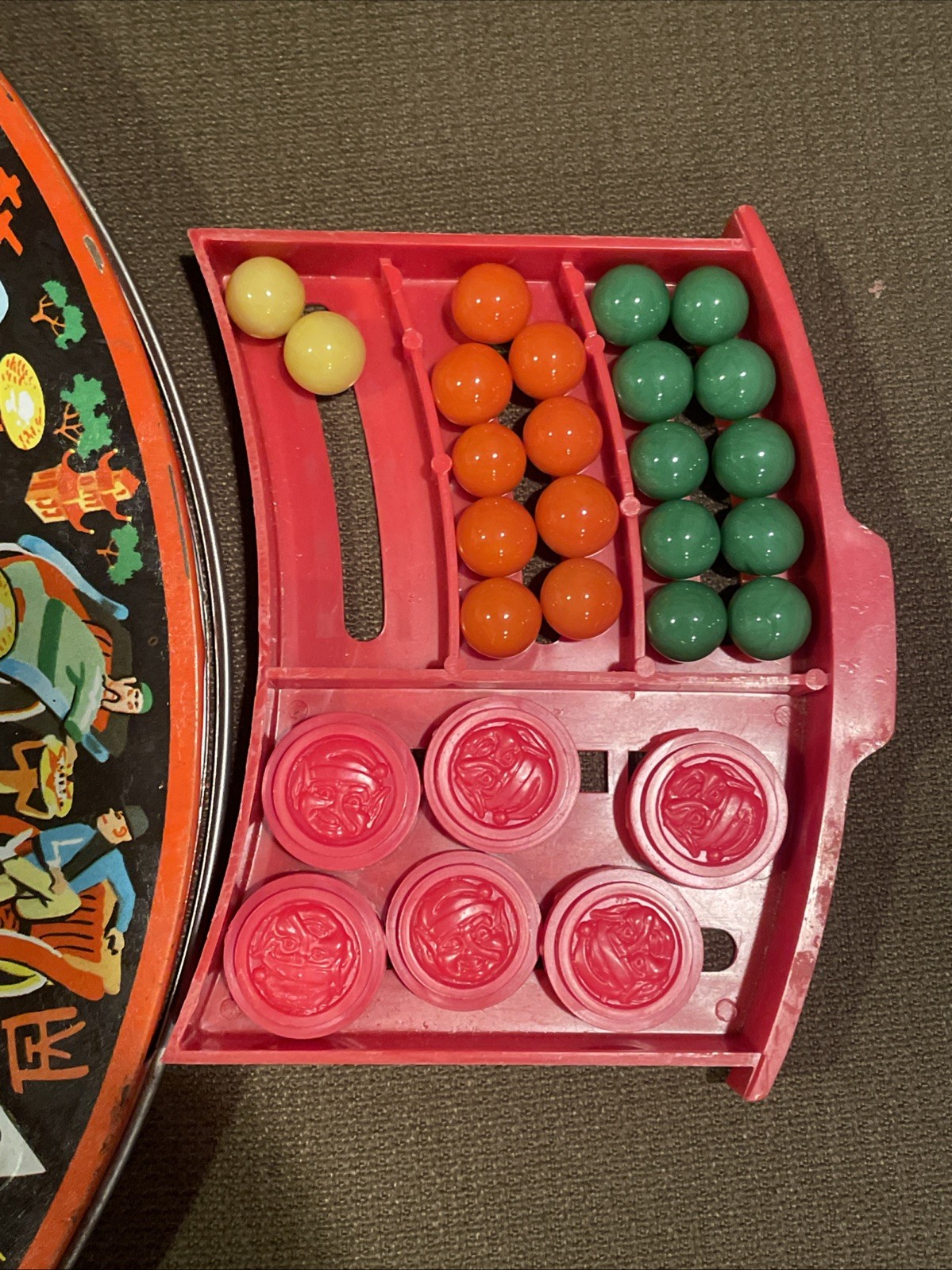 Vintage Chinese Checkers Game Pixie All Metal Game Board by Steven Mfg Co RARE!