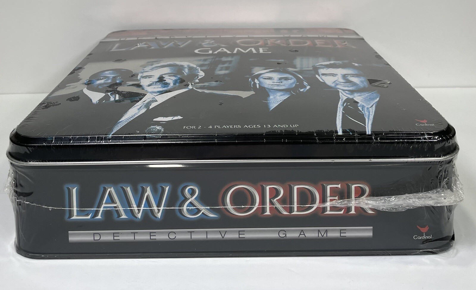 Law and & Order Detective Board Game Tin Case CARDINAL Brand New Factory Sealed