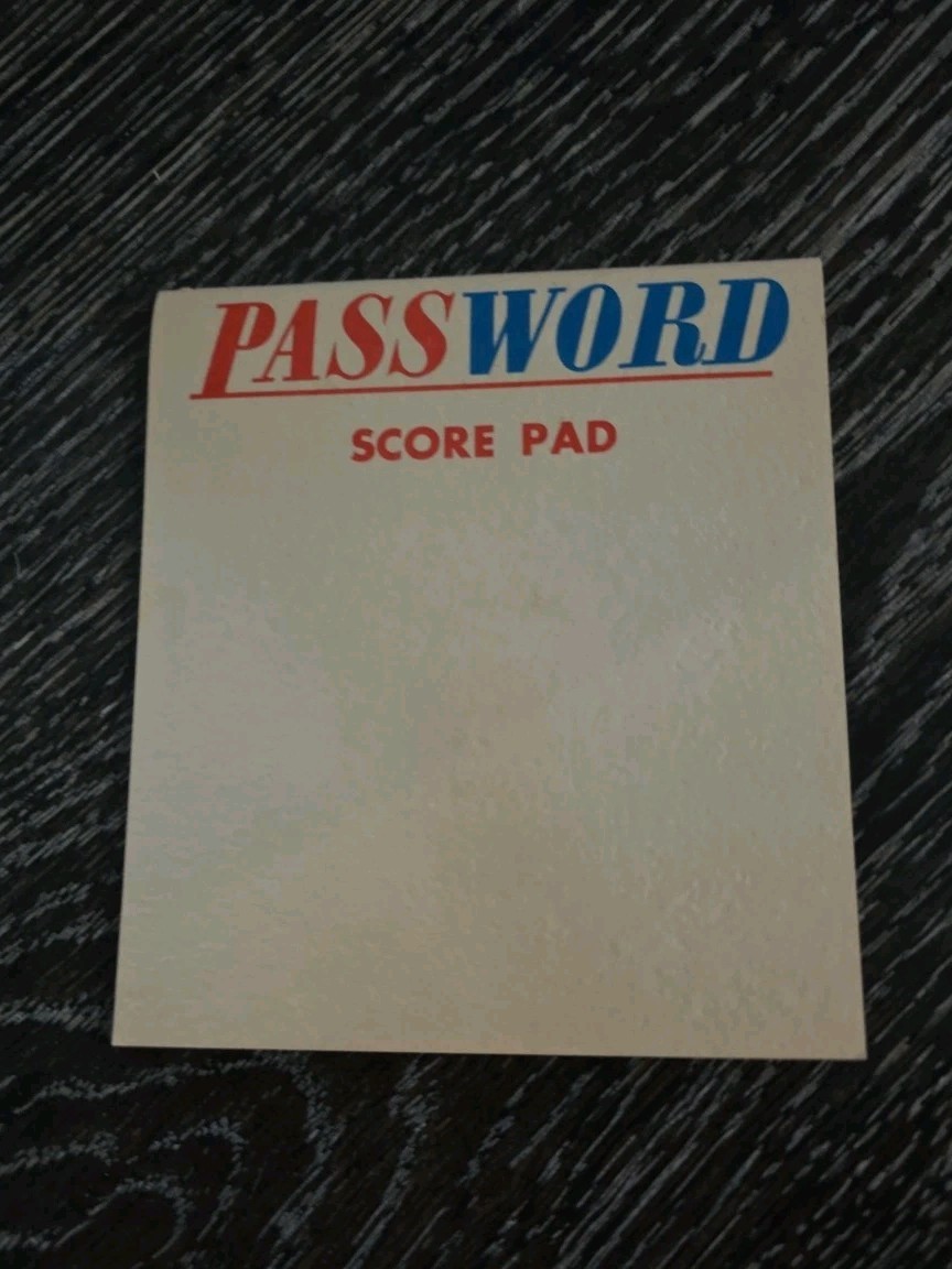 ORIGINAL Vintage 1962 Milton Bradley Password Board Game Complete! Volume 2 4260