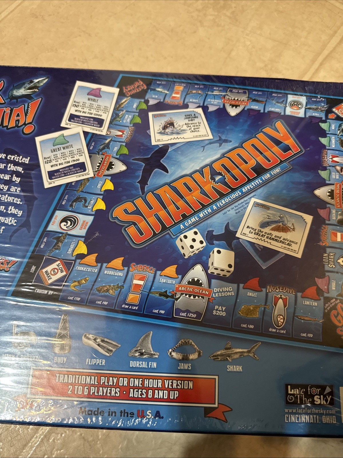 Sharkopoly Board Game Like Monopoly Sealed NEW