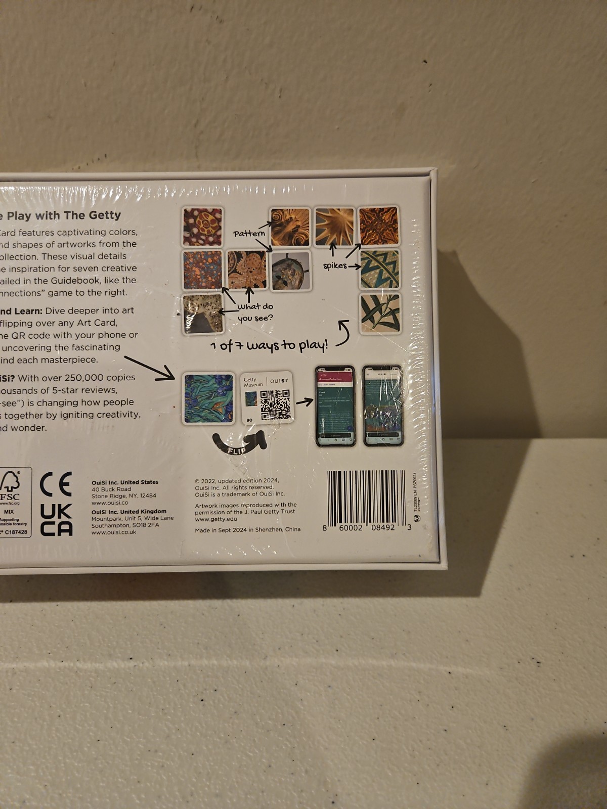 SEALED OuiSi Getty Museum Art Card Game Ignite Creativity COMPLETE creative
