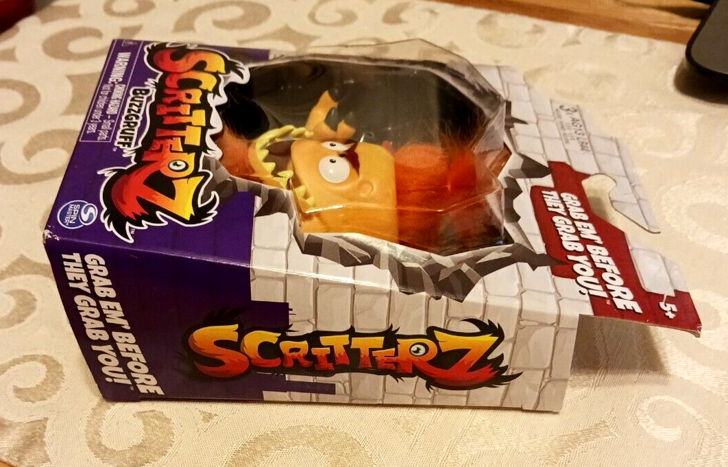 Scritterz BuzzGruff Interactive Orange Mini Monster Jungle Creature Toy