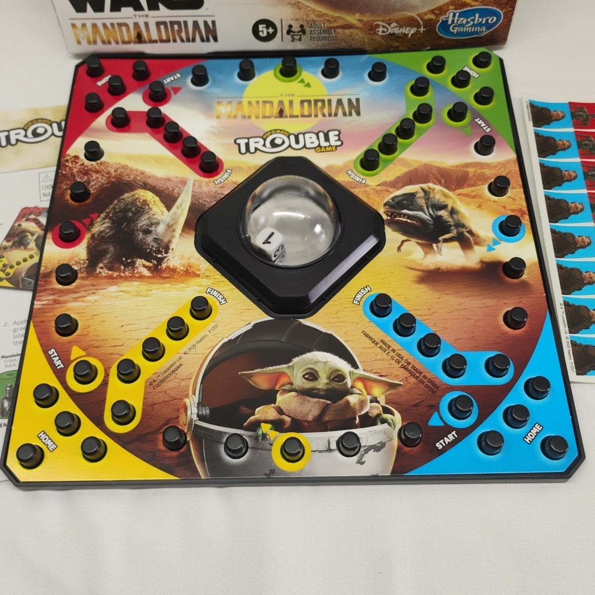 New Star Wars The Mandalorian Trouble Game Hasbro 2020 Grogu Pop O Matic