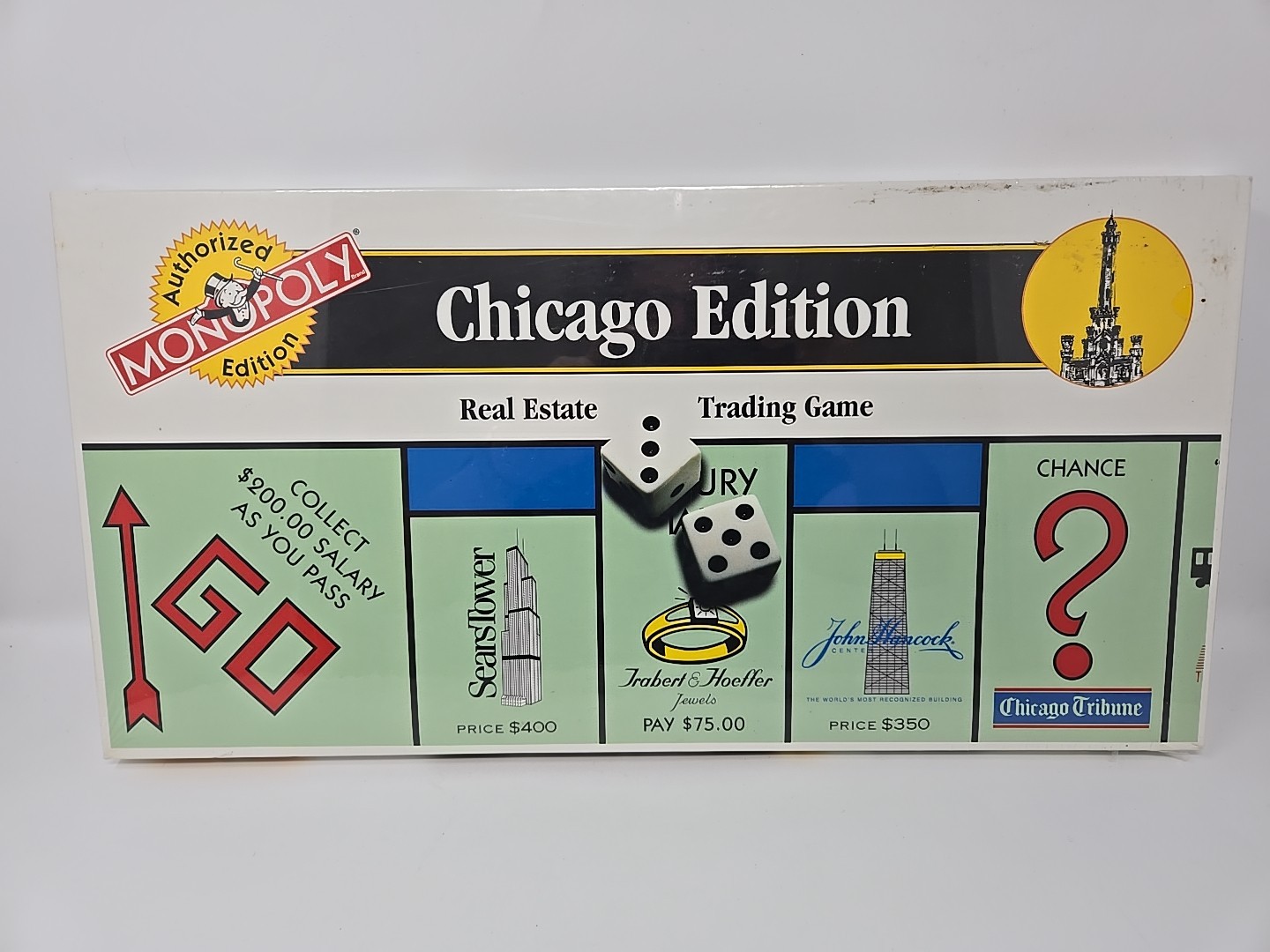 VINTAGE CHICAGO EDITION MONOPLY BOARD GAME 2TO8 PLAYERS AGES 8AND UP