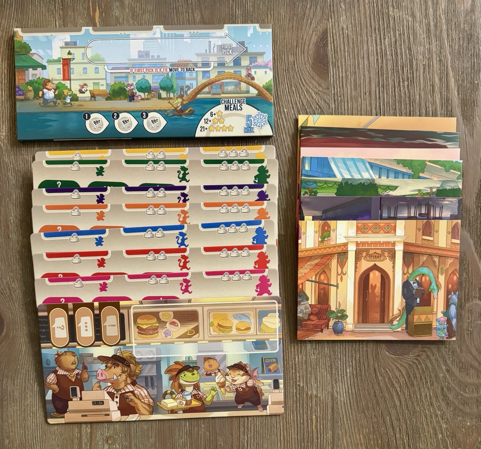 Critter Kitchen Deluxe Kickstarter Ed Board Game Cardboard Alchemy – Complete