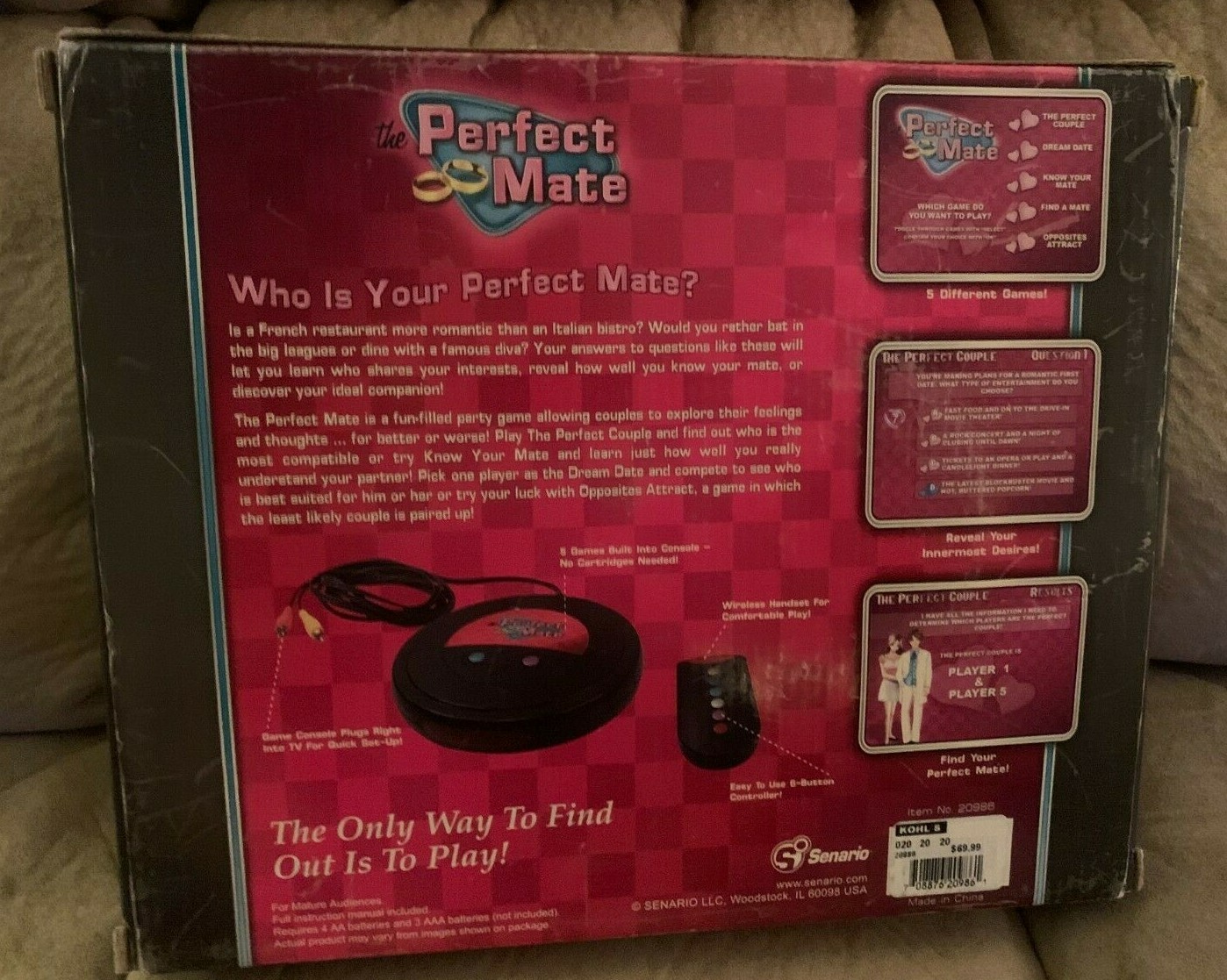 The Perfect Mate Wireless Video Game TV Plug In NEW In Box 2005 Up To 8 Players
