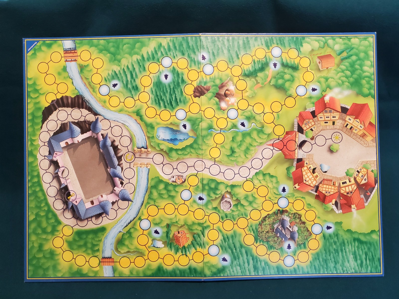 Enchanted Forest Board Game Treasure Hunt Fairy Tale Ravensburger 1994 Vintage