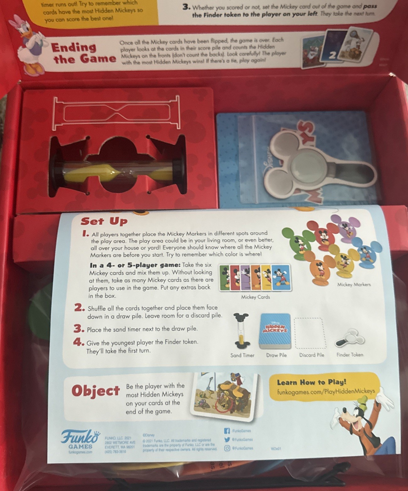 Disney Hidden Mickey Board Game for Kids 2 to 6 Players Fun Gameplay Ages 3+
