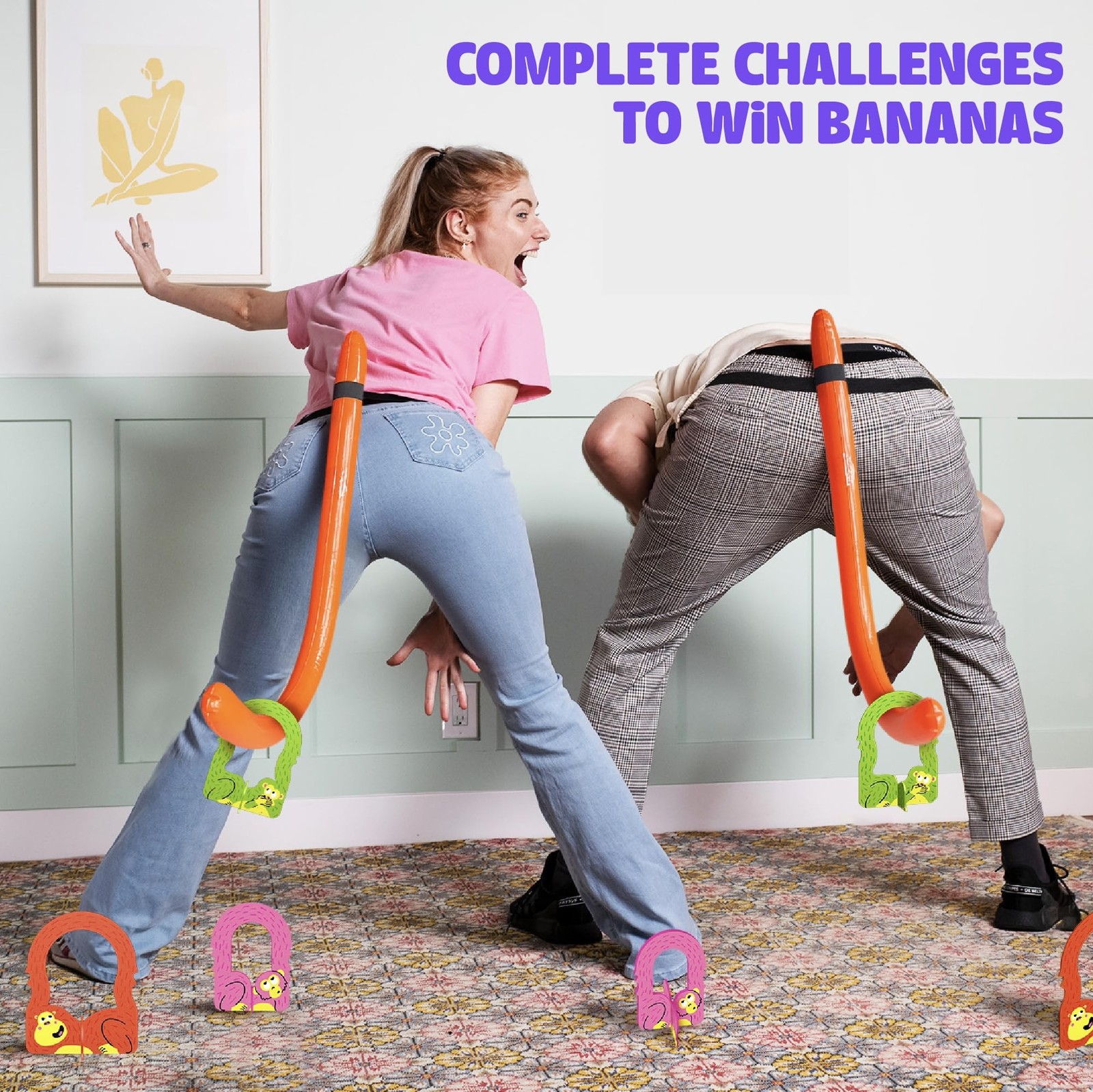 MCMILLER ENTERTAINMENT It’s Bananas! The Monkey Tail Game – Funny Fa