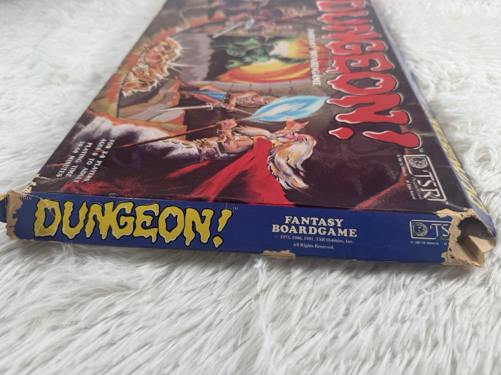 TSR Dungeon! Fantasy Board Game 1981 with Box, Board, Cards & Pieces