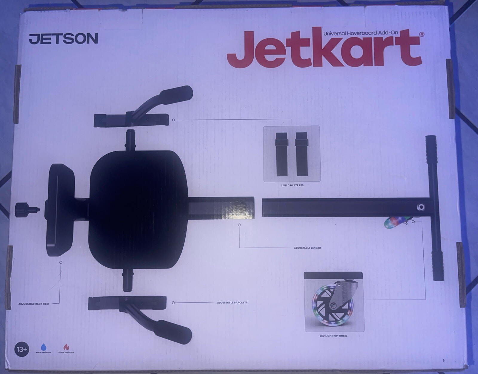 Jetson JetKart Universal Hoverboard Attachment Go Kart Seat Black NEW