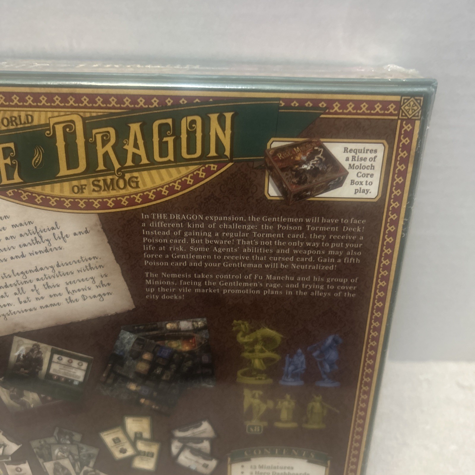 CMON World of Smog Rise of Moloch The Dragon Board Game Expansion SMG002 Sealed