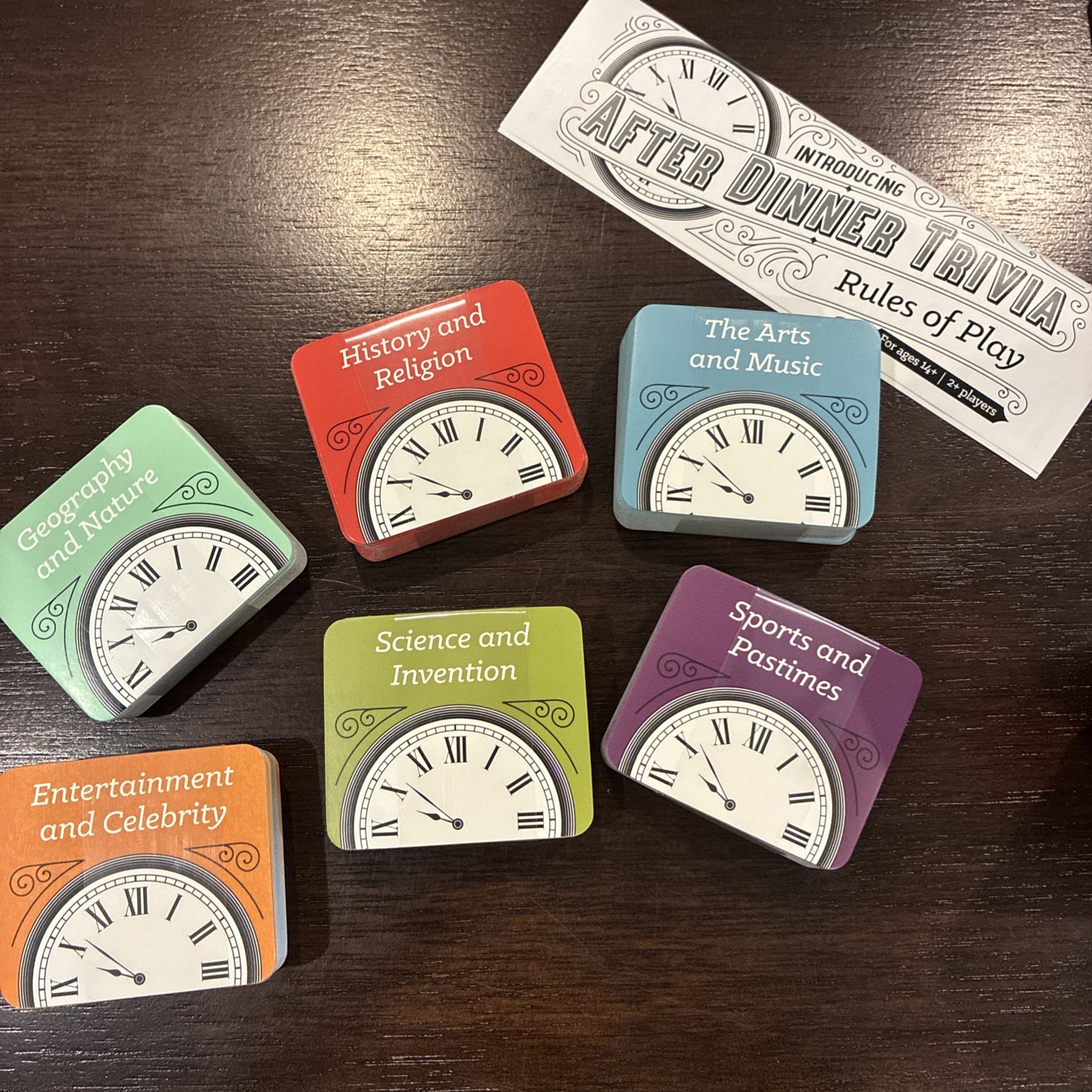 After Dinner Trivia Game by Hacche Ages 14 and Up For 2 or more Players