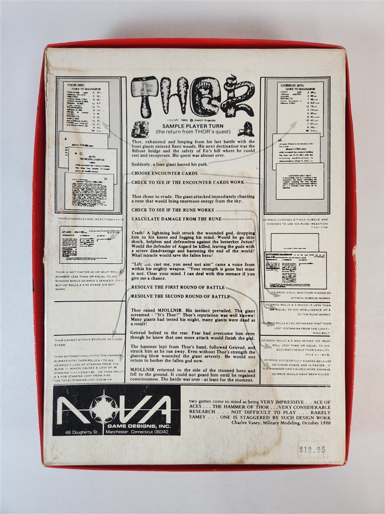 The Hammer of Thor The Game Of Norse Mythology 1980 NOVA *Unpunched*