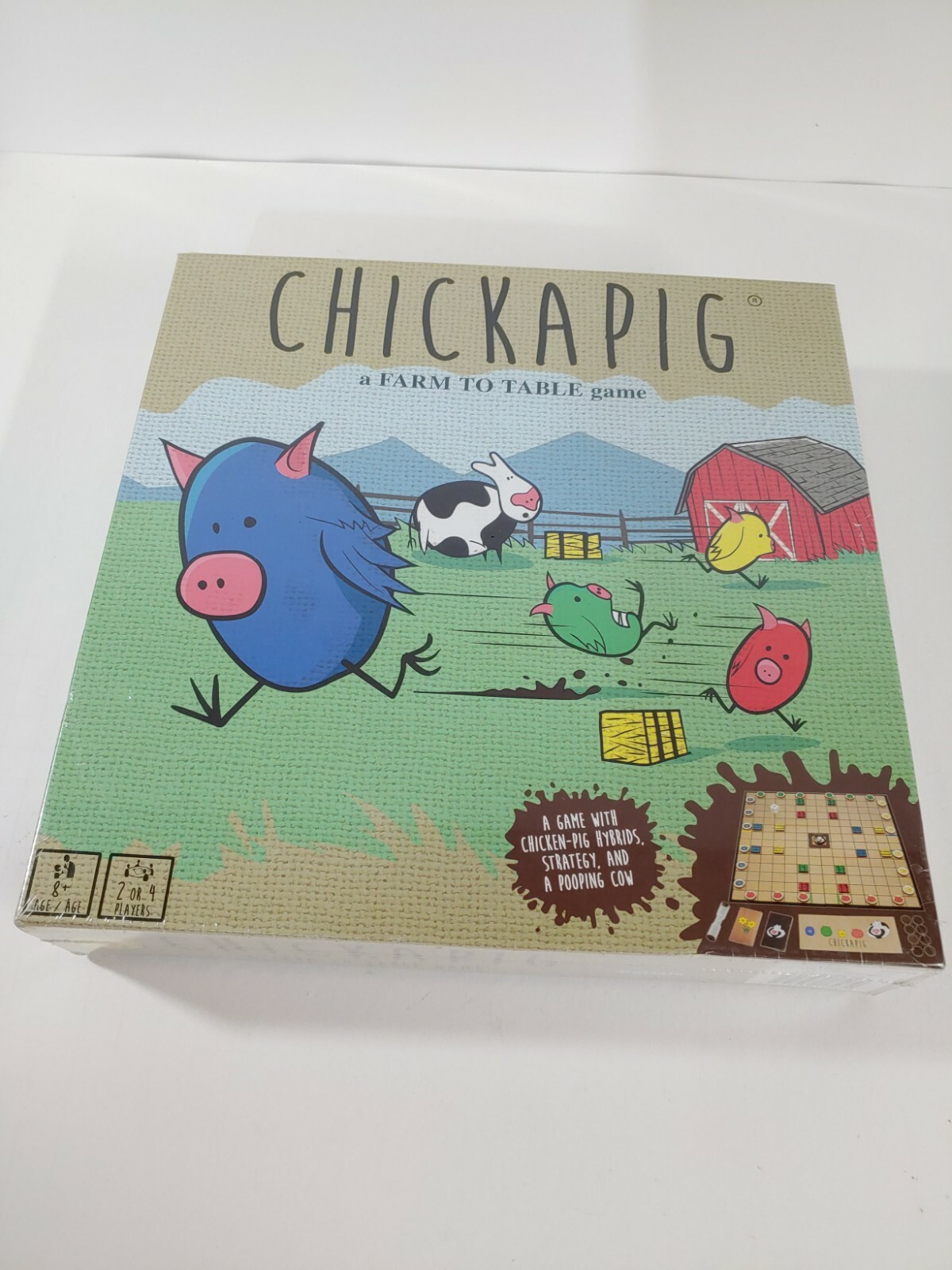 Chickapig Strategic Board Game Family Friendly Game For 2 or 4 Players with …