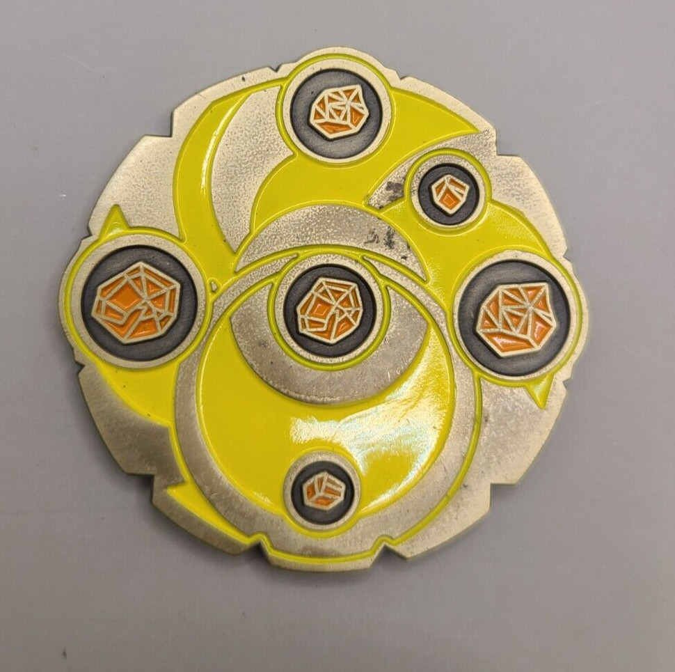 Keyforge Premium Metal Key YELLOW by Ghost Galaxy