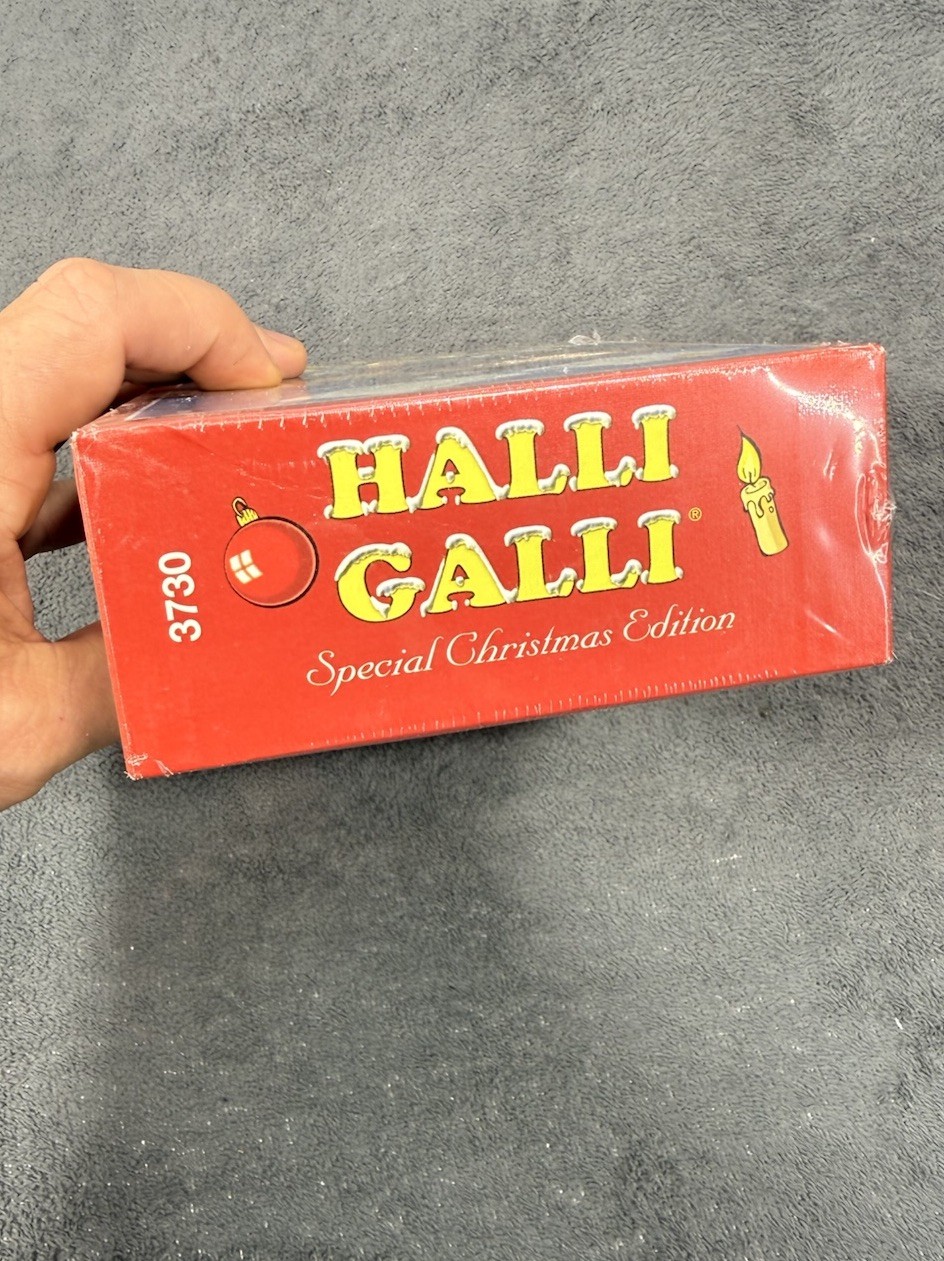 New Sealed Vintage Halli Galli Special Christmas Edition Board Game by Amigo