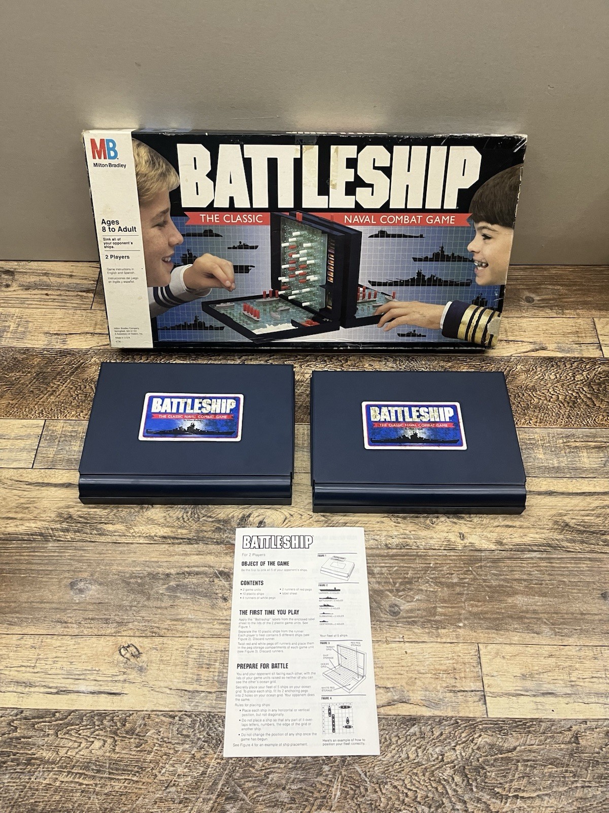 1990 Battleship Game by Milton Bradley 100% Complete & in Great Condition