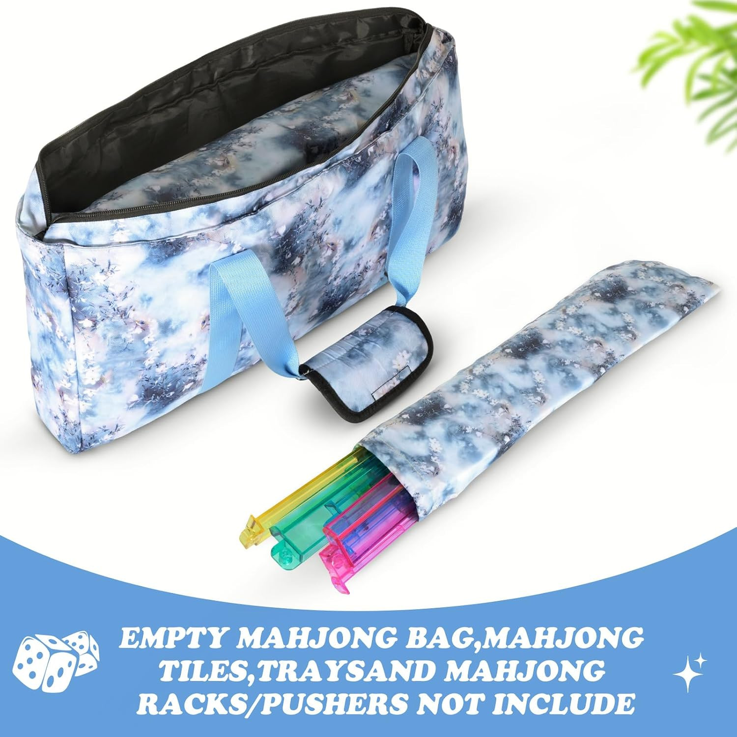 Thickened Version Mahjong Tile Bag, American Mahjong Carrying Case for Tiles