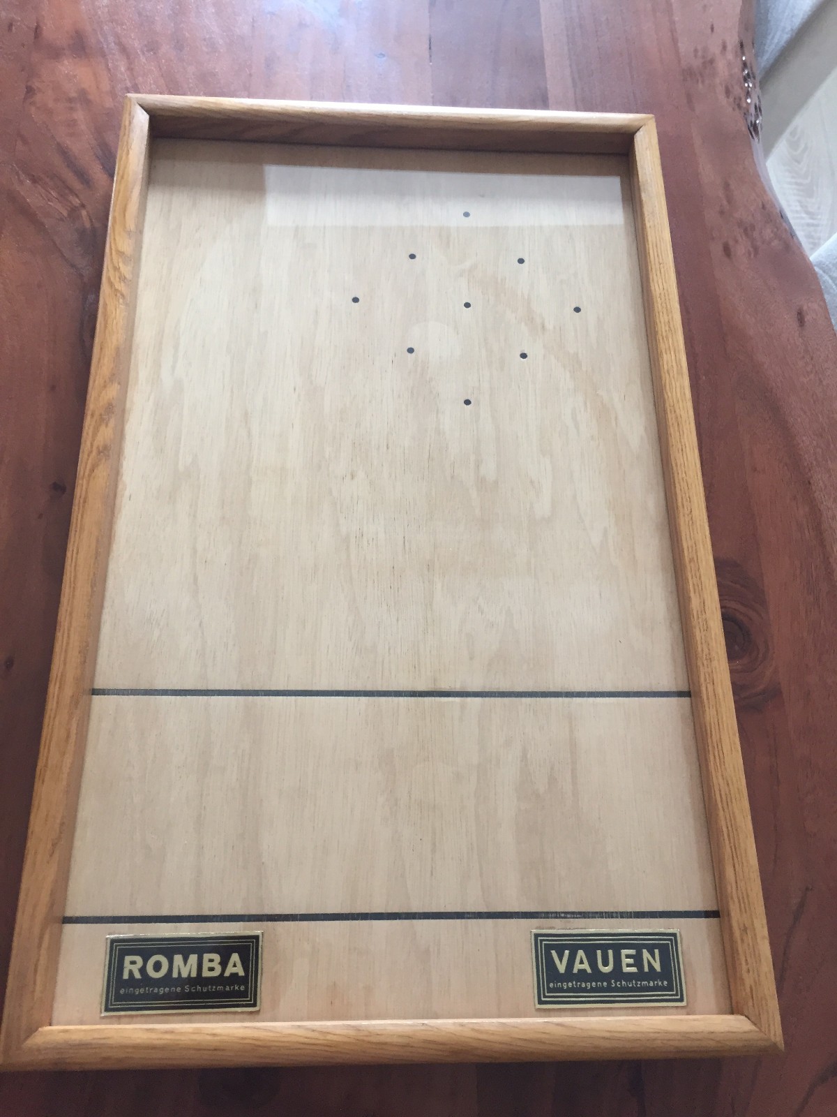 Accessories Romba bowling game for table bowling game Vauen with instructions, antique from 1913
