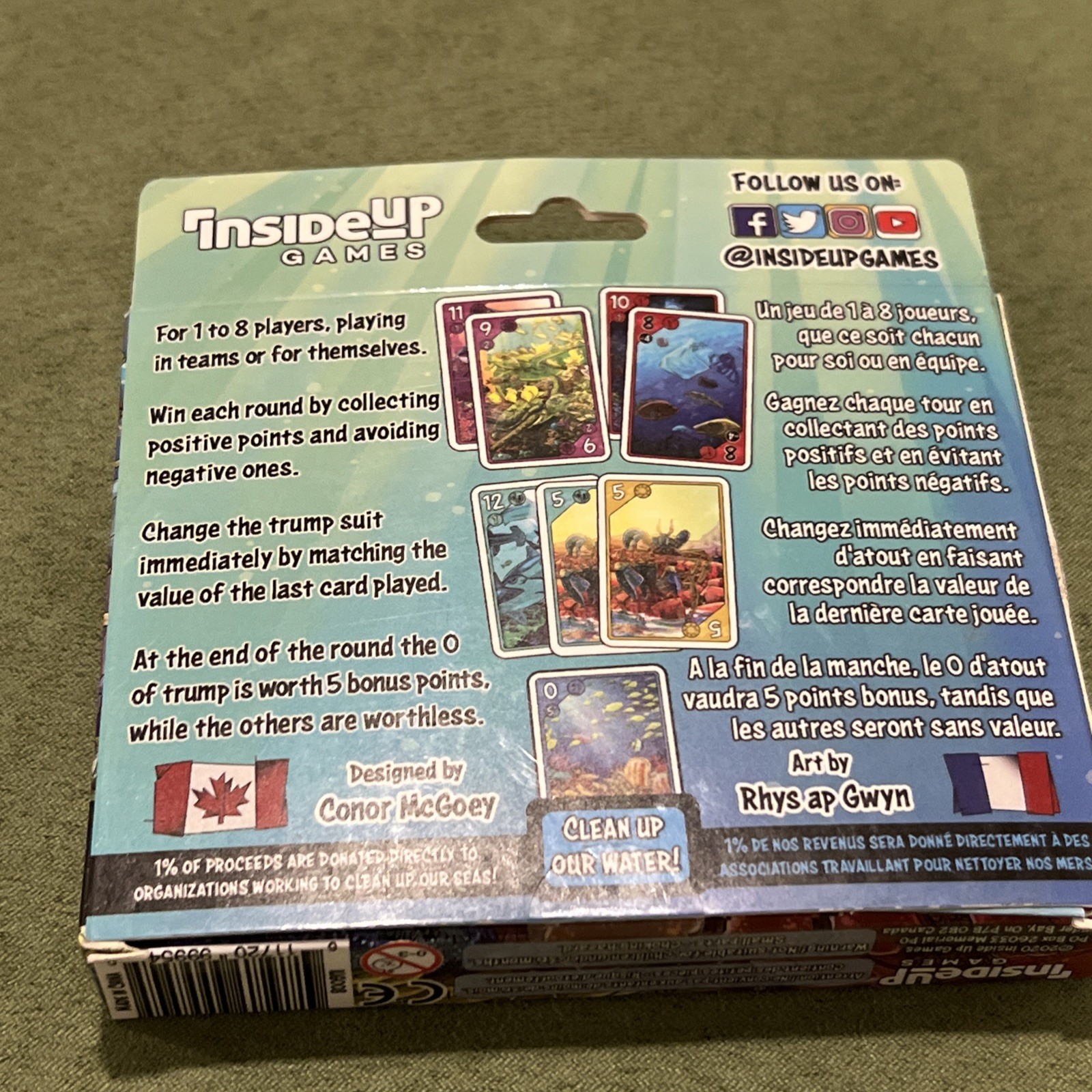 Inside Up Games Board Game Sea Change Box New