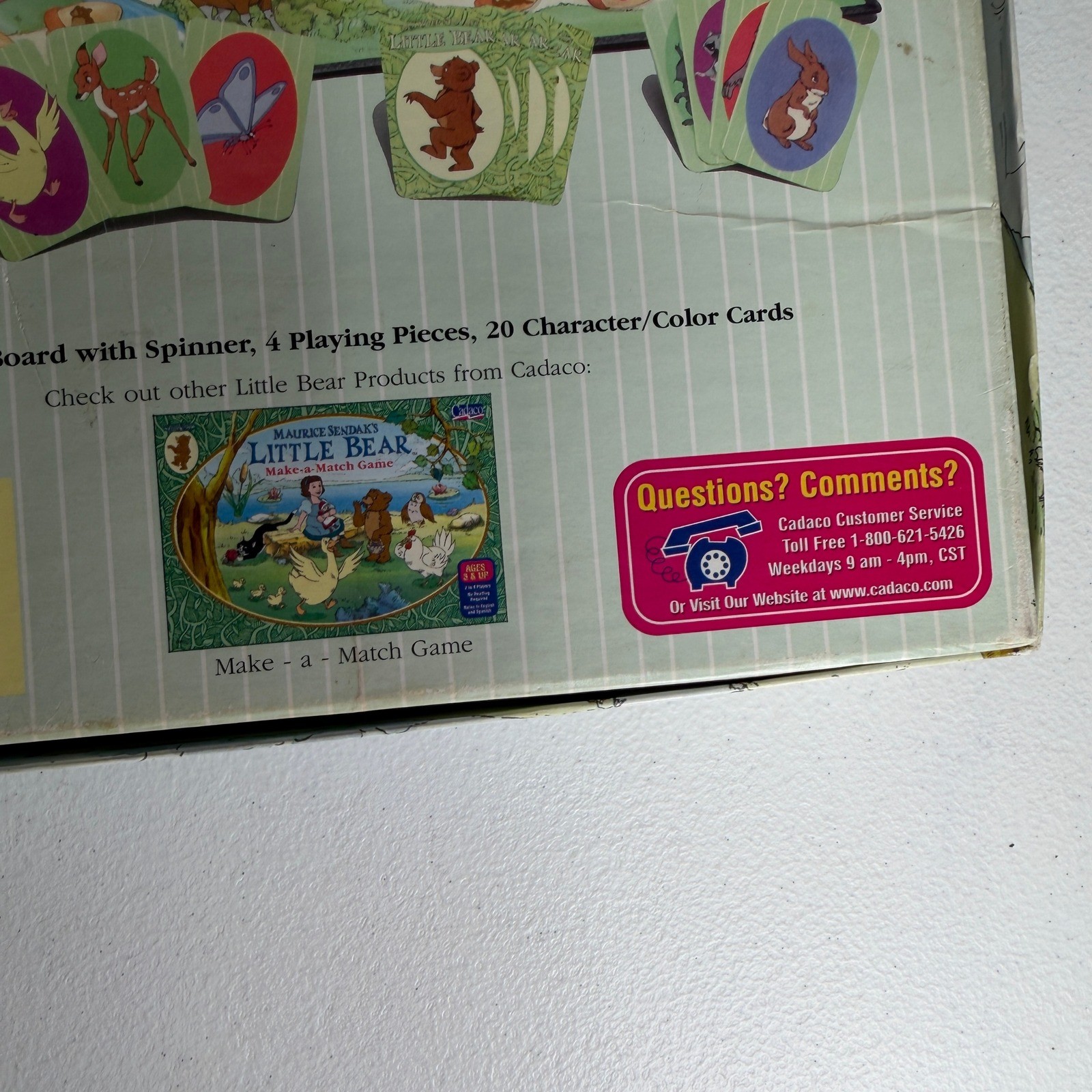 Little Bear Adventure Game Maurice Sendak 1999 Vintage Board Game Incomplete