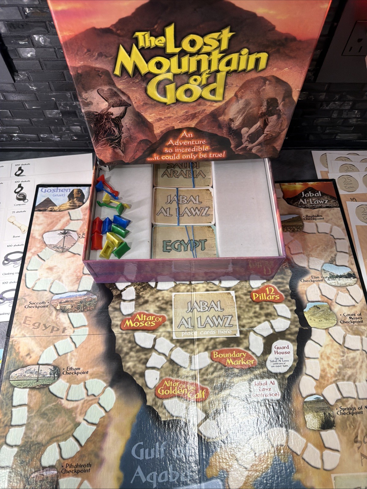 The Lost Mountain of God Bible Exodus Hebrews Bob Cornuke Family Board Game 7+