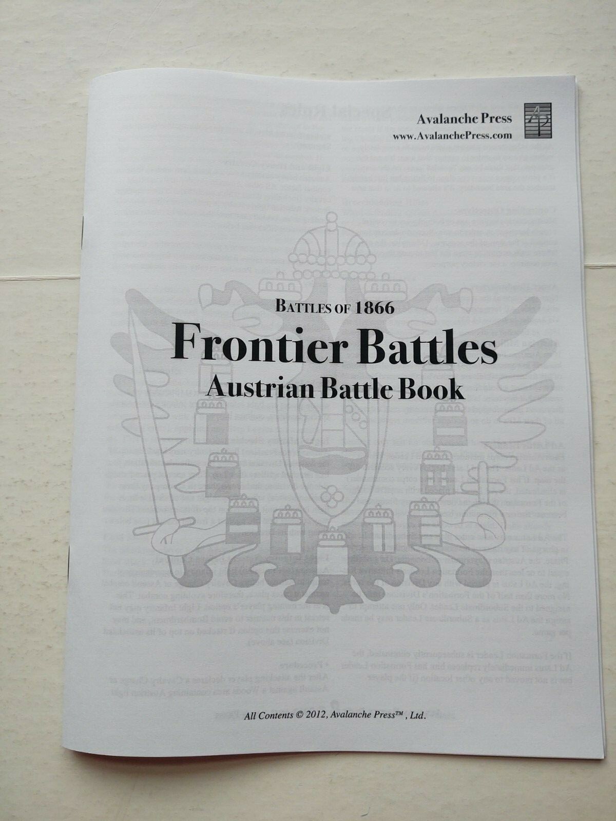 Avalanche Press: Battles of 1866 – Frontier Battles (APL0112)