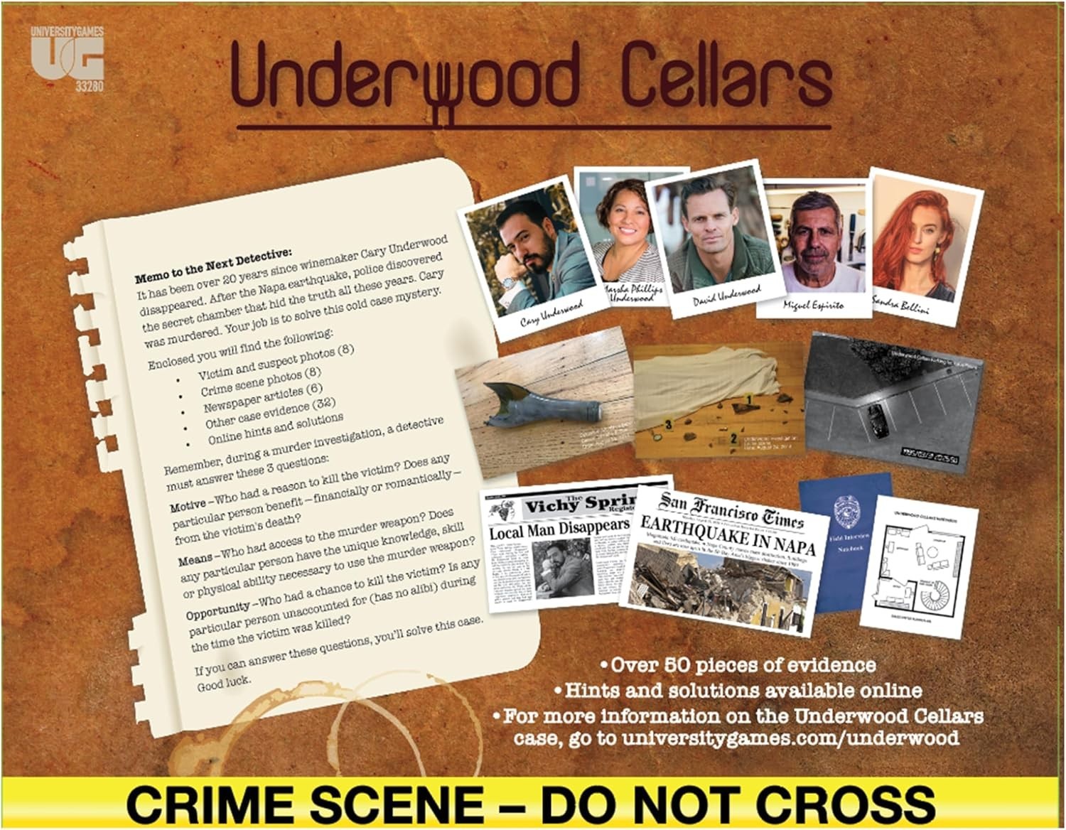 Unravel a 20- Mystery with Interactive Case Files – Perfect for Parties!