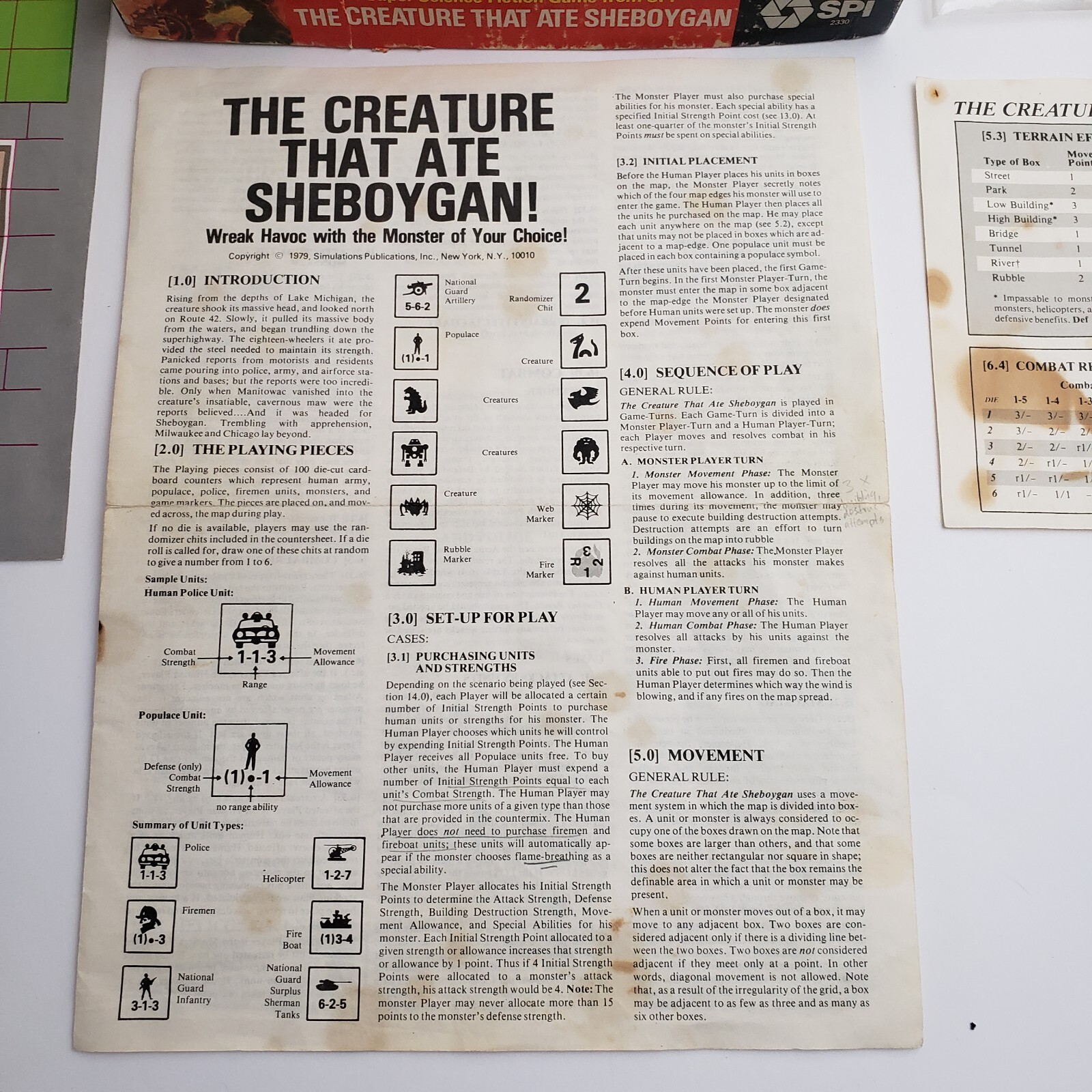 Vintage 1979 The Creature That Ate Sheboygan Fiction Board Game
