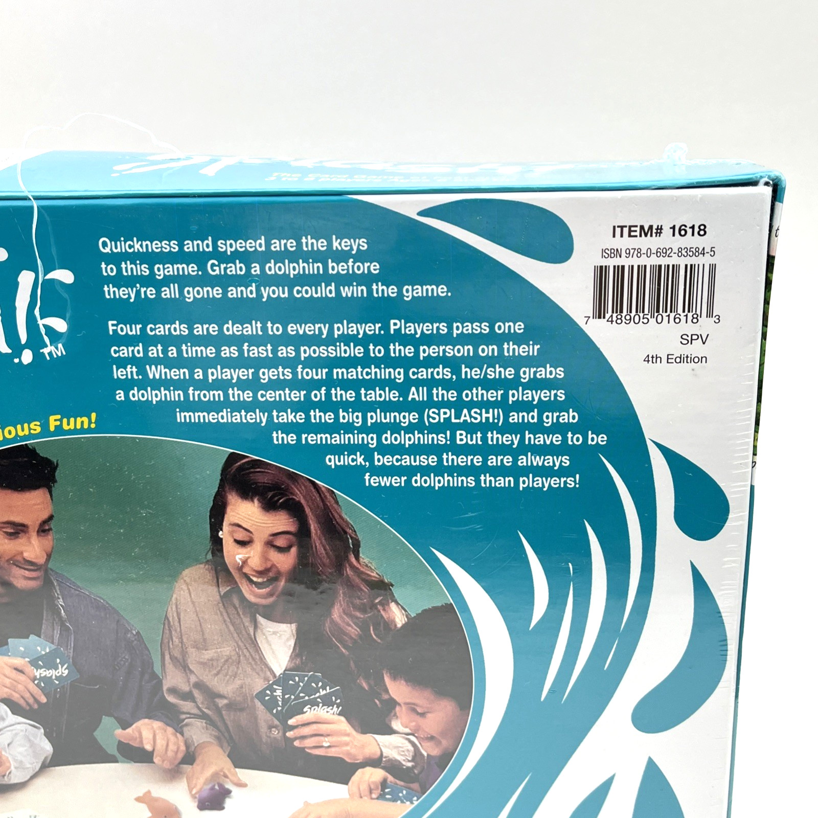2017 SPLASH! Dolphins Children’s Family Card Game Ages 6+ NEW SEALED Damaged