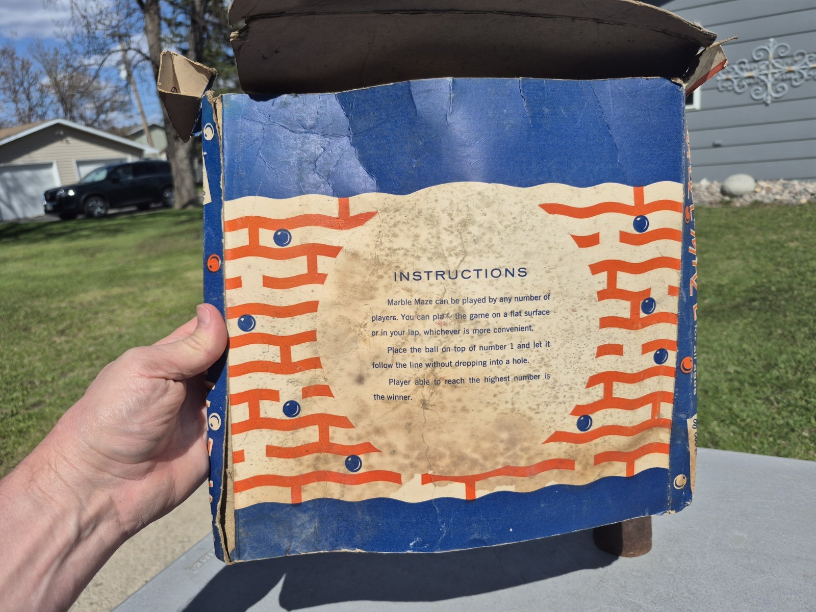 Vintage Hasbro Marble Maze Skill Game in Original Box