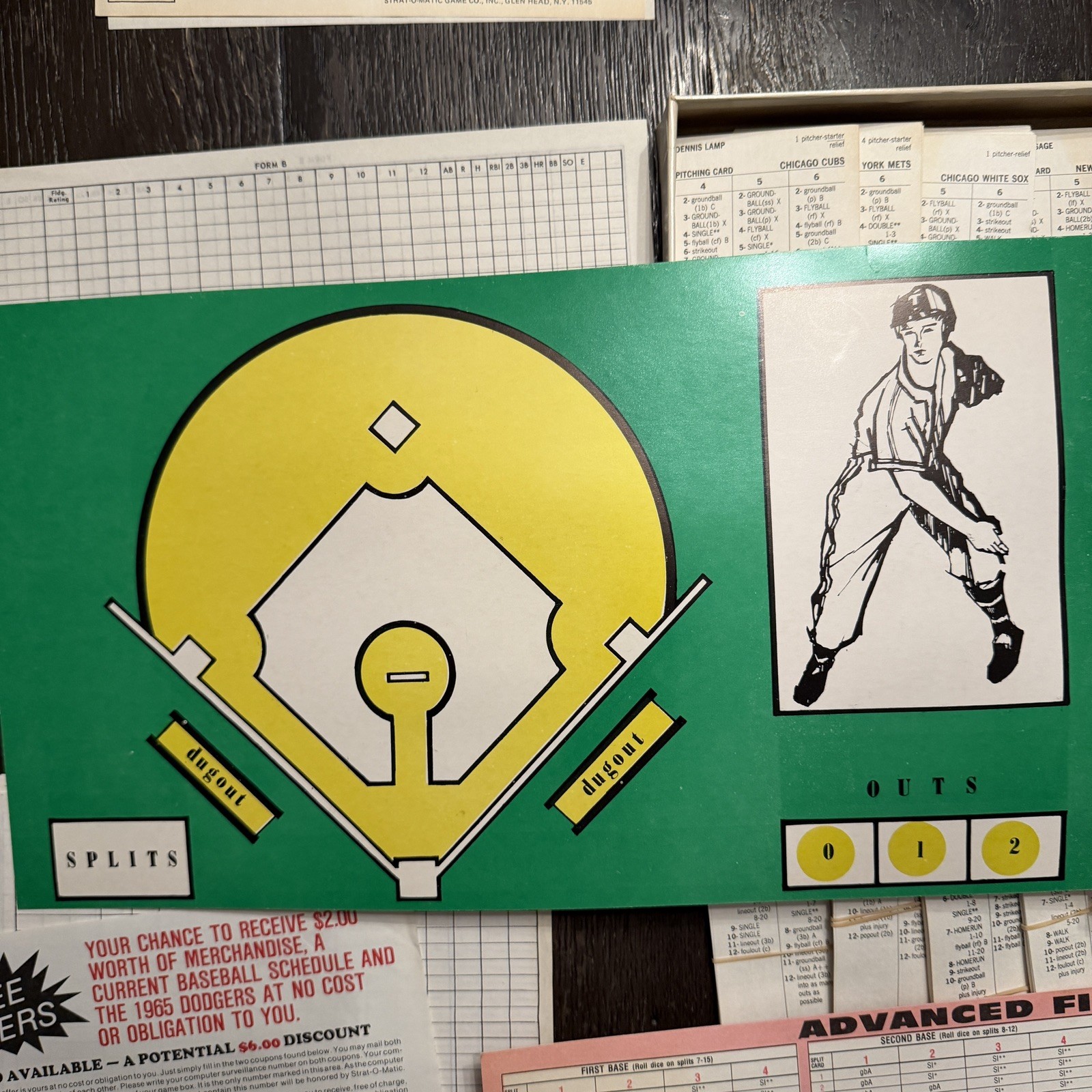 Vintage 1981 Season Stats Strat-O-Matic Baseball Board Game 1980 Season Cards