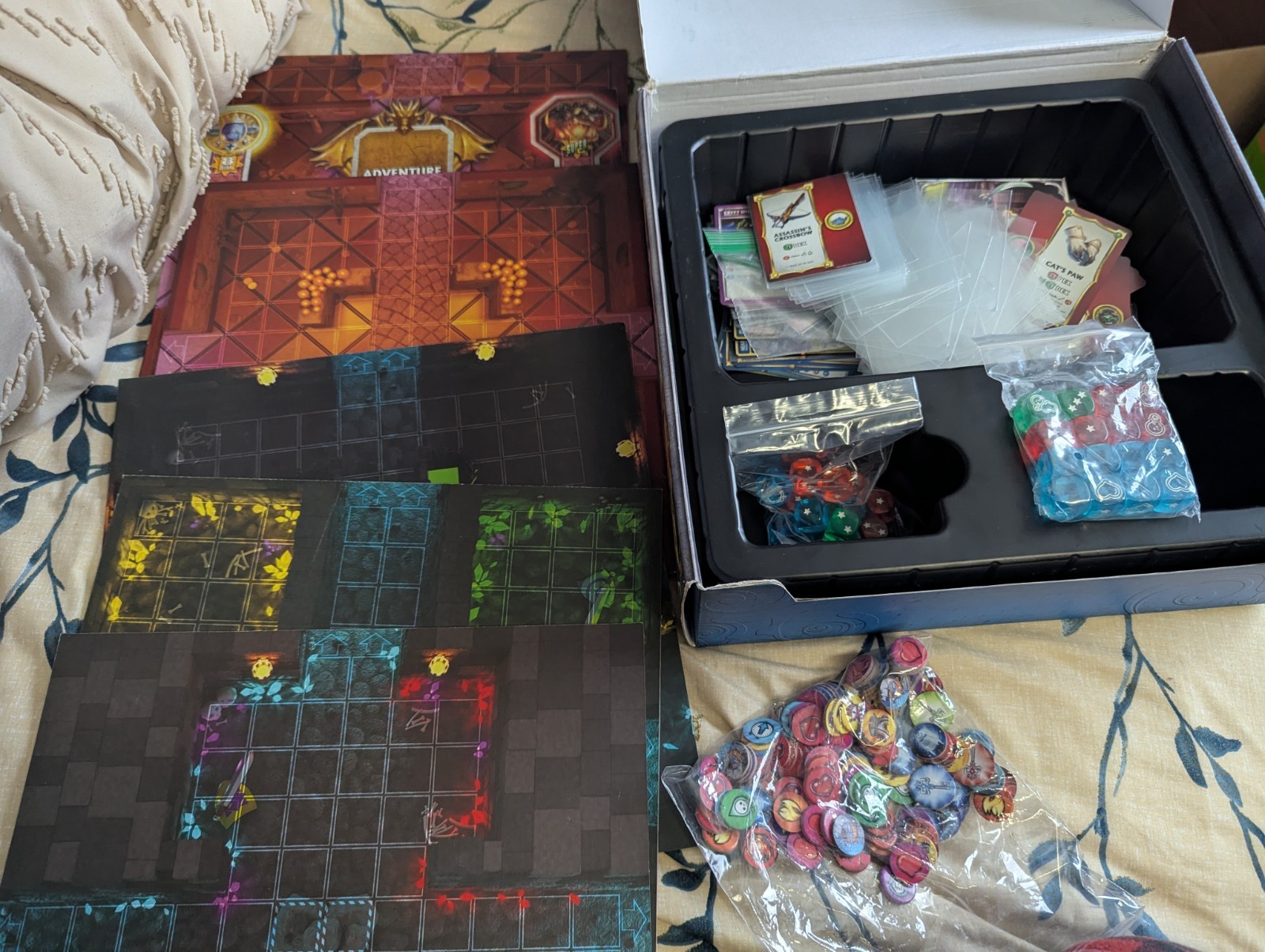 Super Dungeon Explore Base Game with Extras (No Miniatures!)