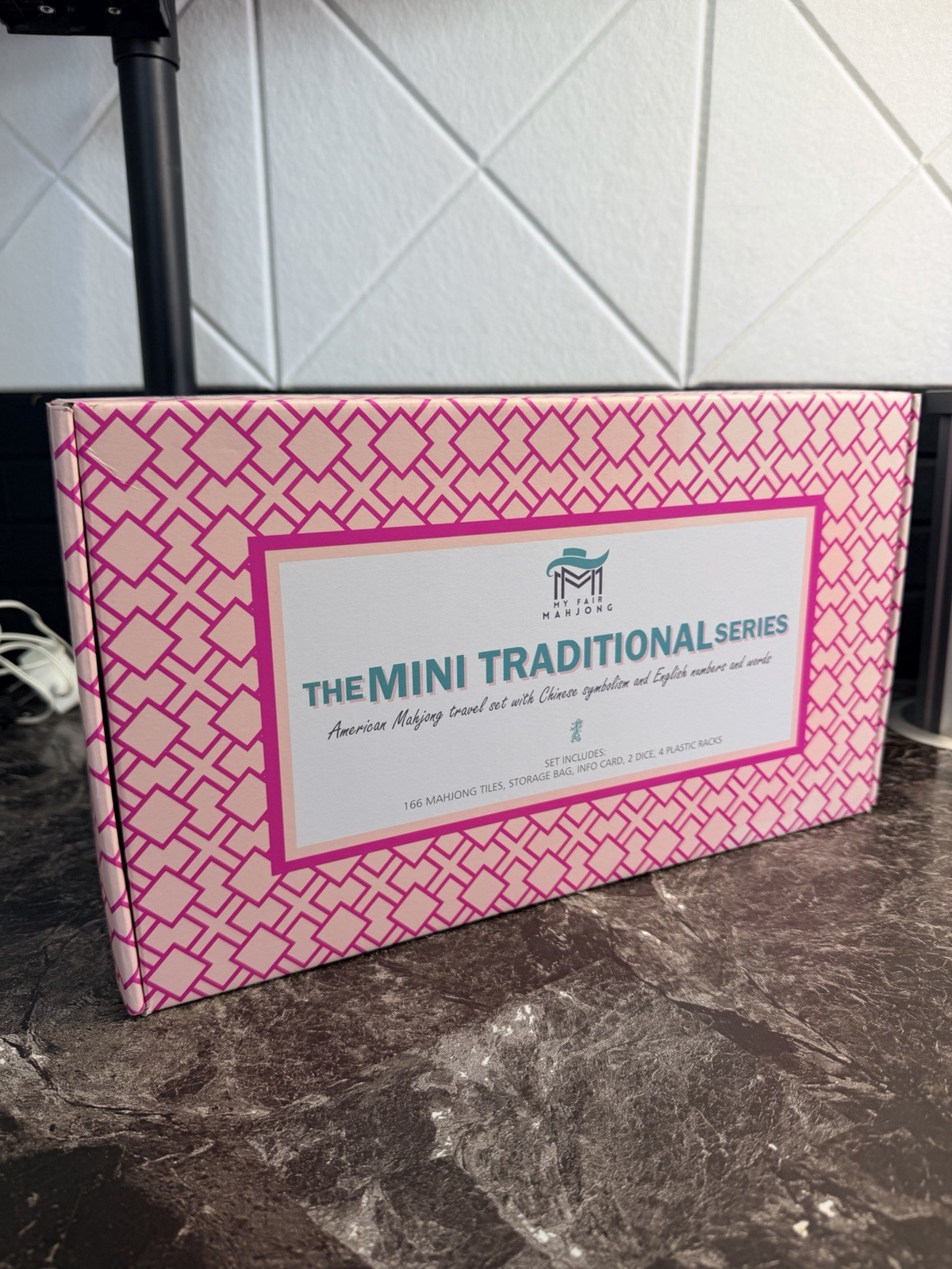 My Fair Mahjong Mini American Series Complete Travel Set With Accessory Bag
