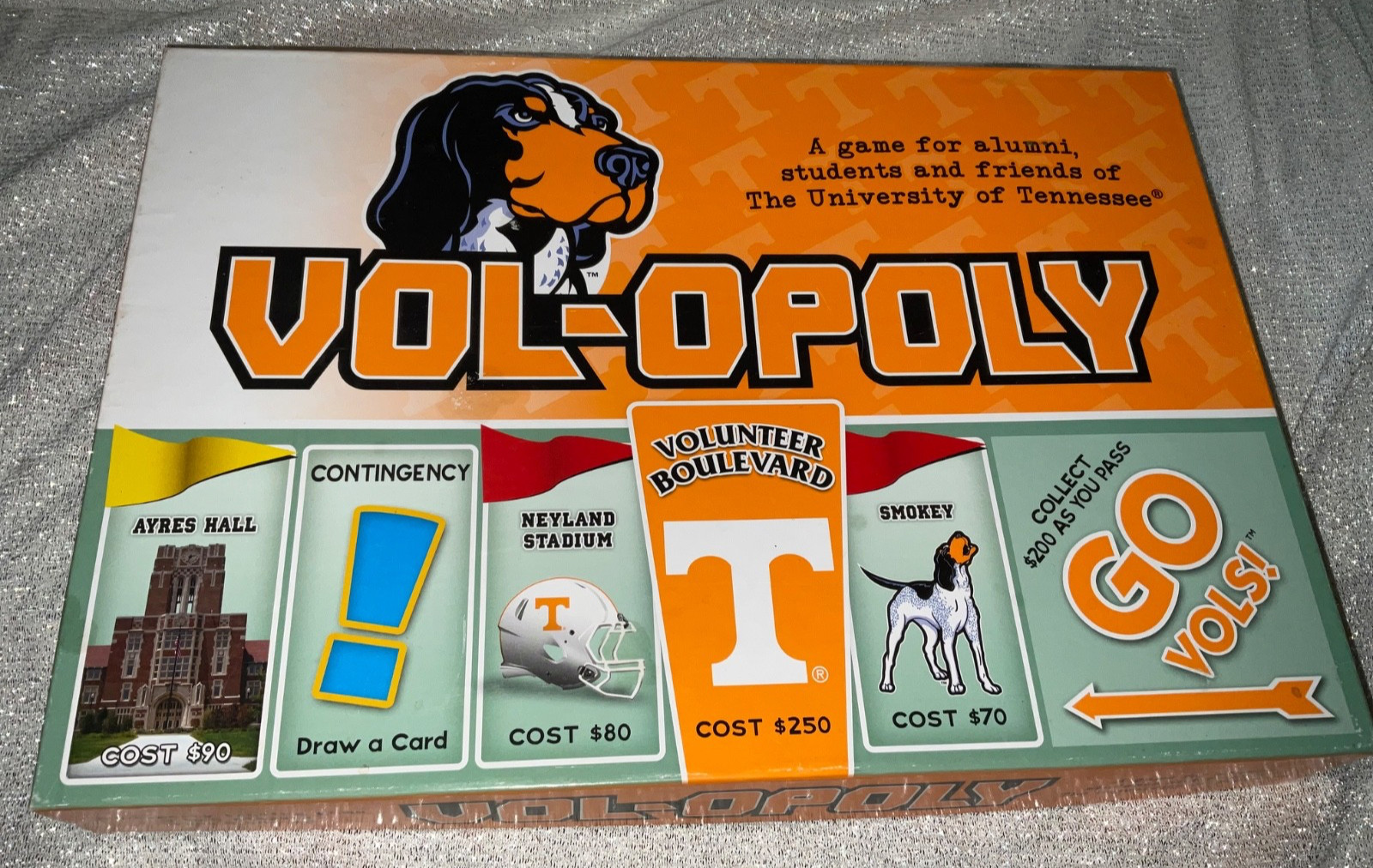 Vol-opoly University Of Tennessee Volunteers Board game TN Vols Volopoly See Pic