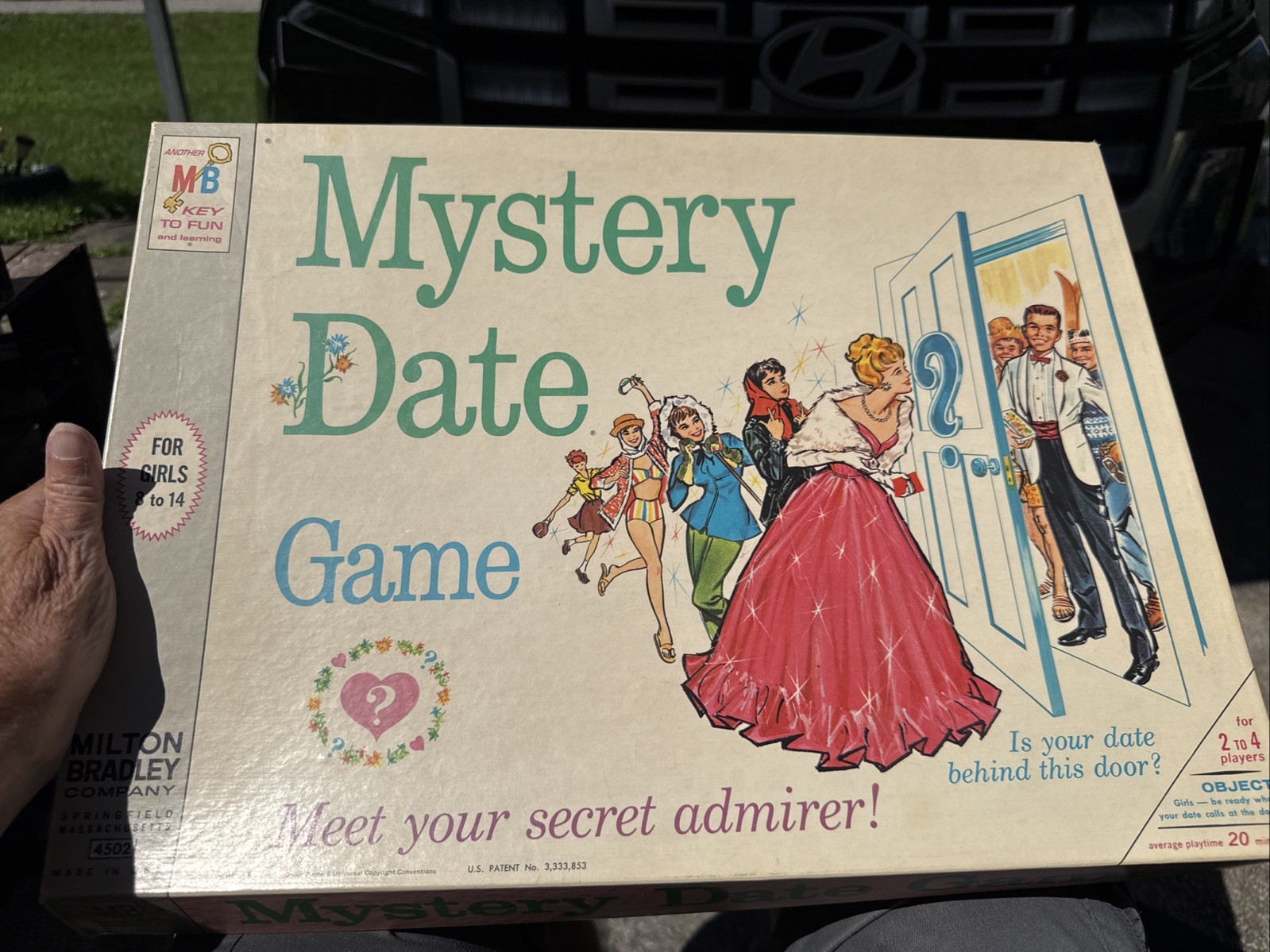 Vintage 1965 Mystery Date Game Milton Bradley Original Box Complete Set