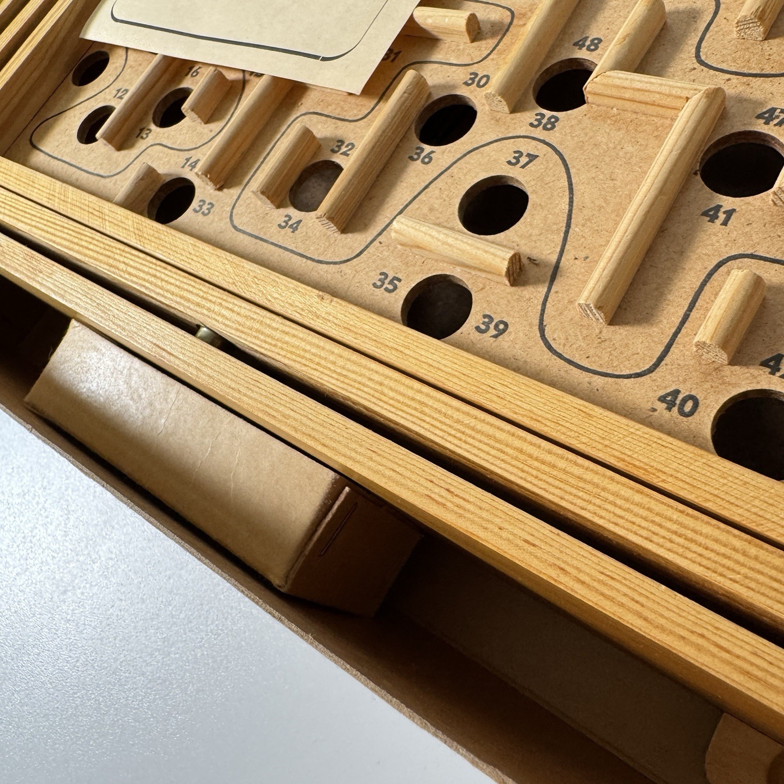 Vintage 1950 Brio Labyrinth Wooden Game with Original Box And Packaging!!