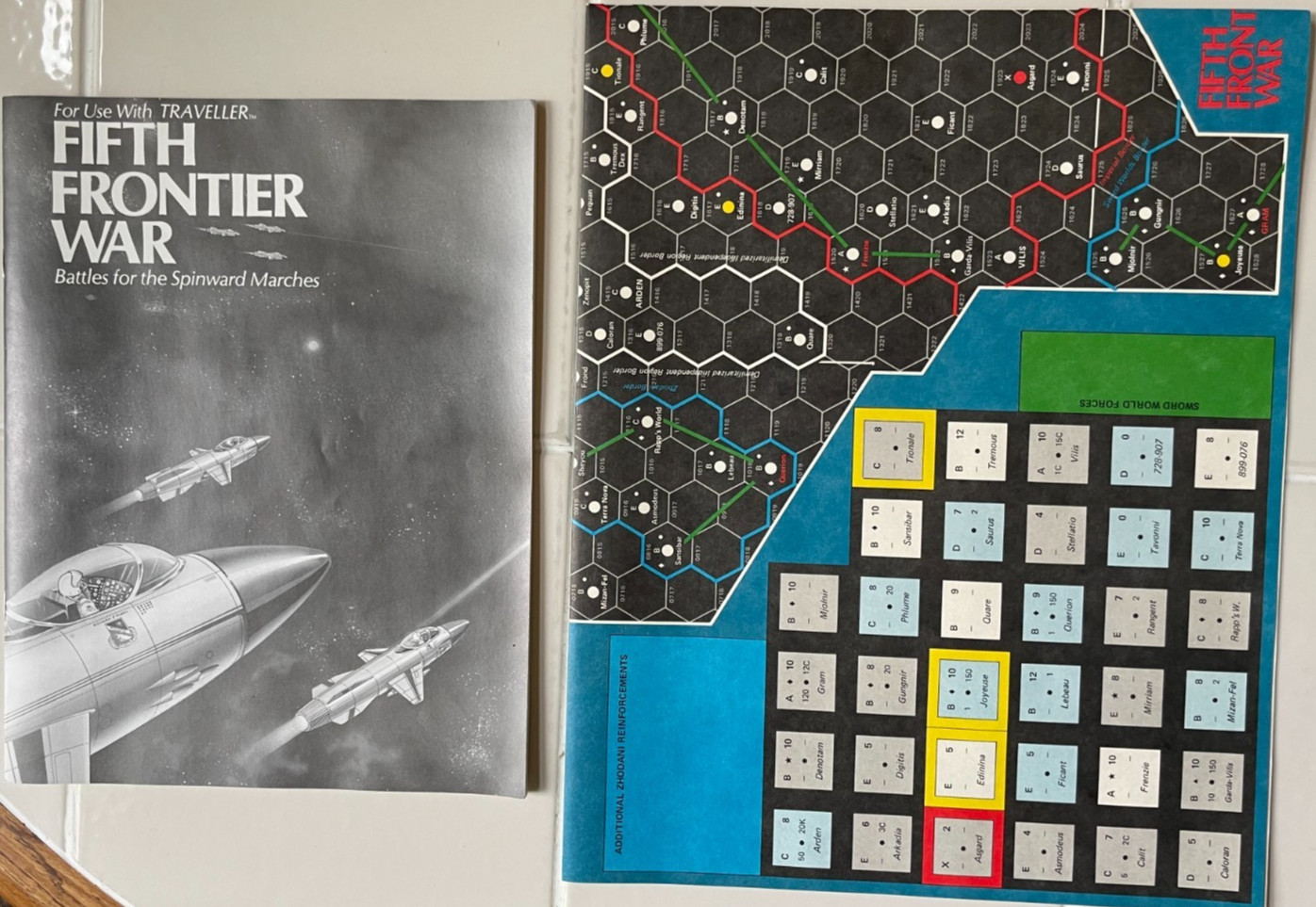 Fifth Frontier War Game – GDW Traveller – Unpunched and Complete – 1981