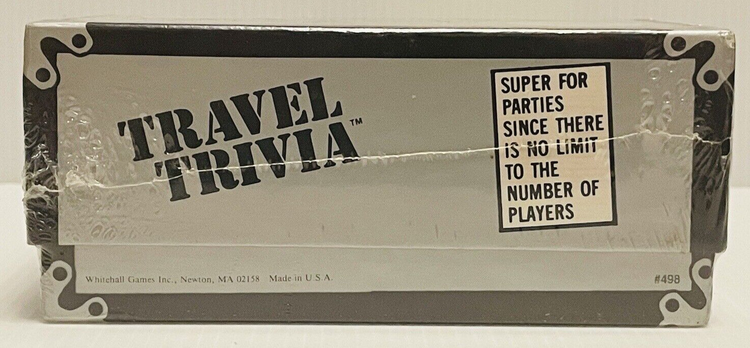 Travel Trivia Game Question Cards Sports Geography Arts Food History #498
