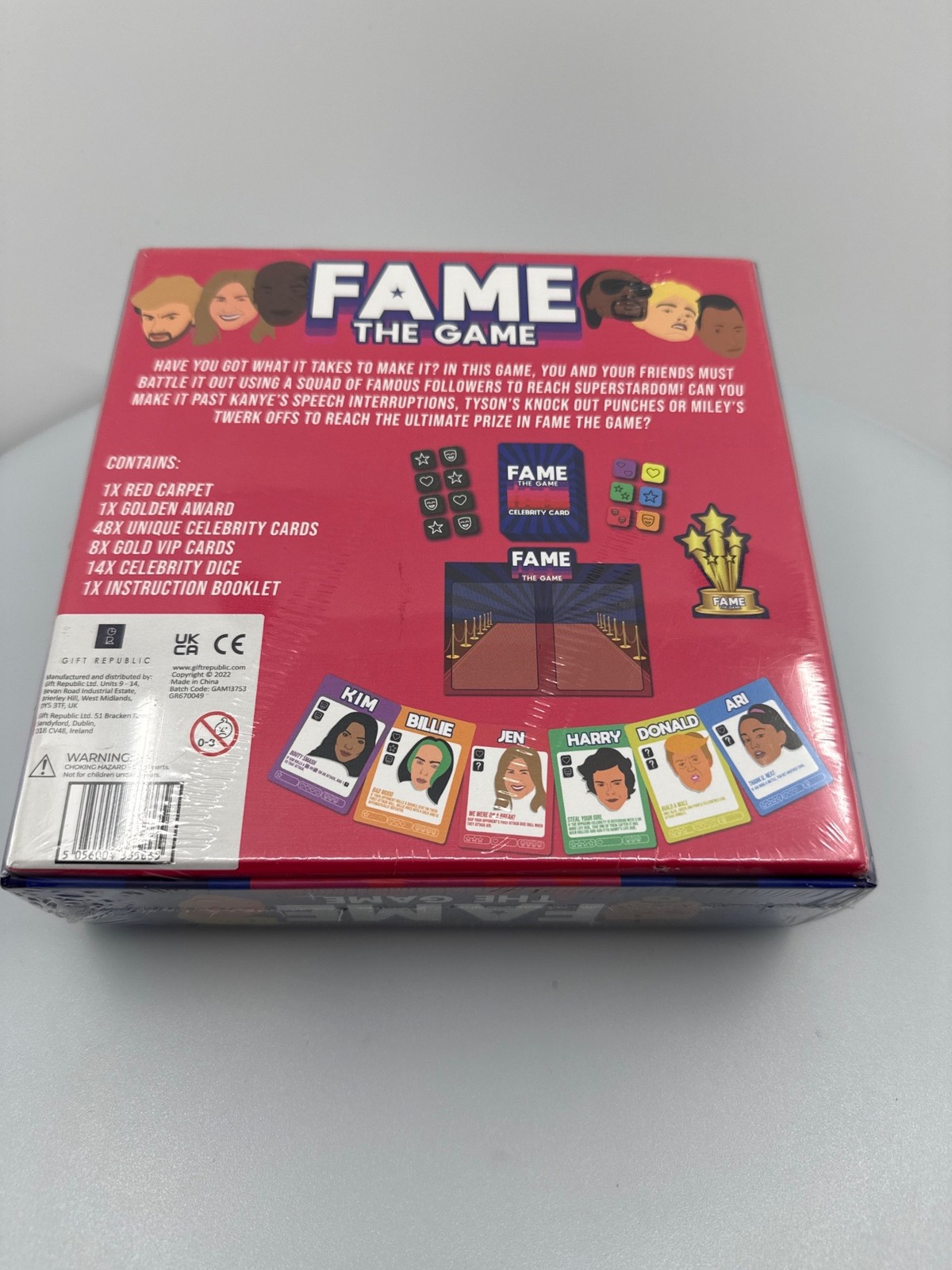 NIB (Sealed) Fame Game 2-6 Players Celebrity-Themed Family Party Game