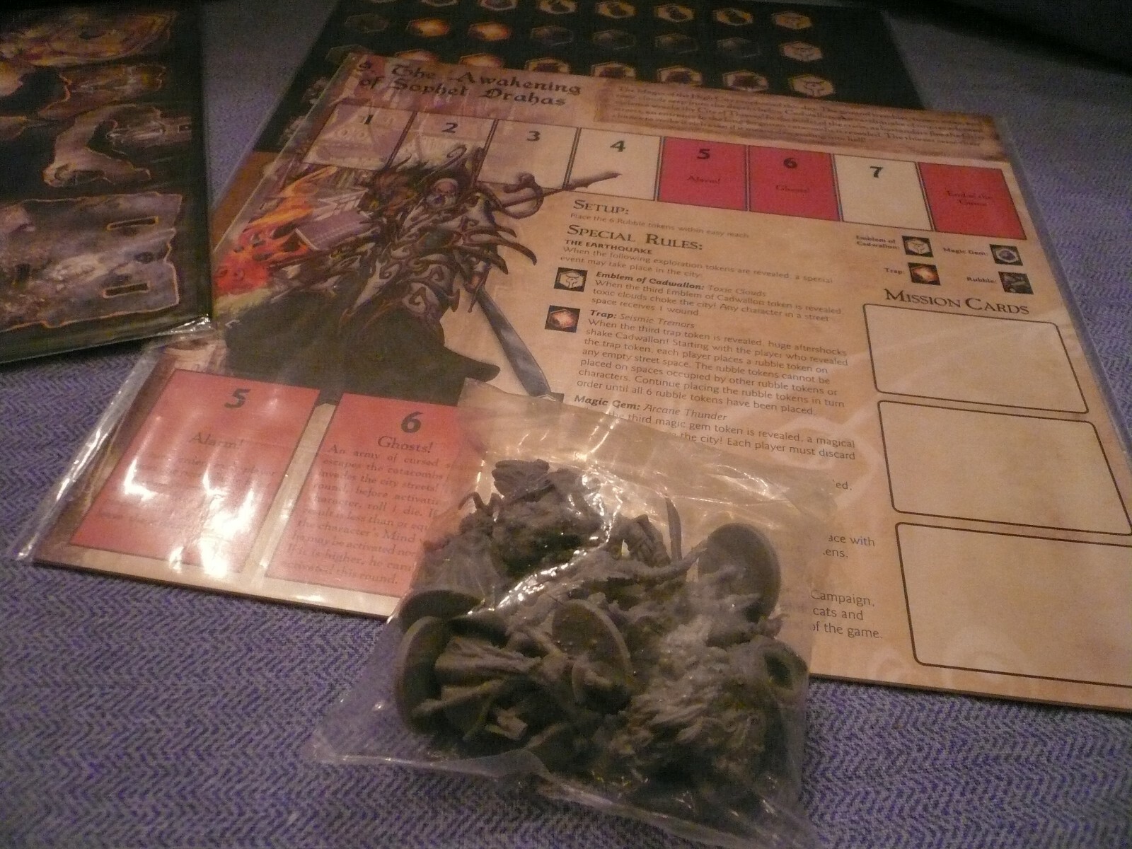 CADWALLON CITY OF THIEVES The King Of Ashes Expansion by Fantasy Flight. 2012.