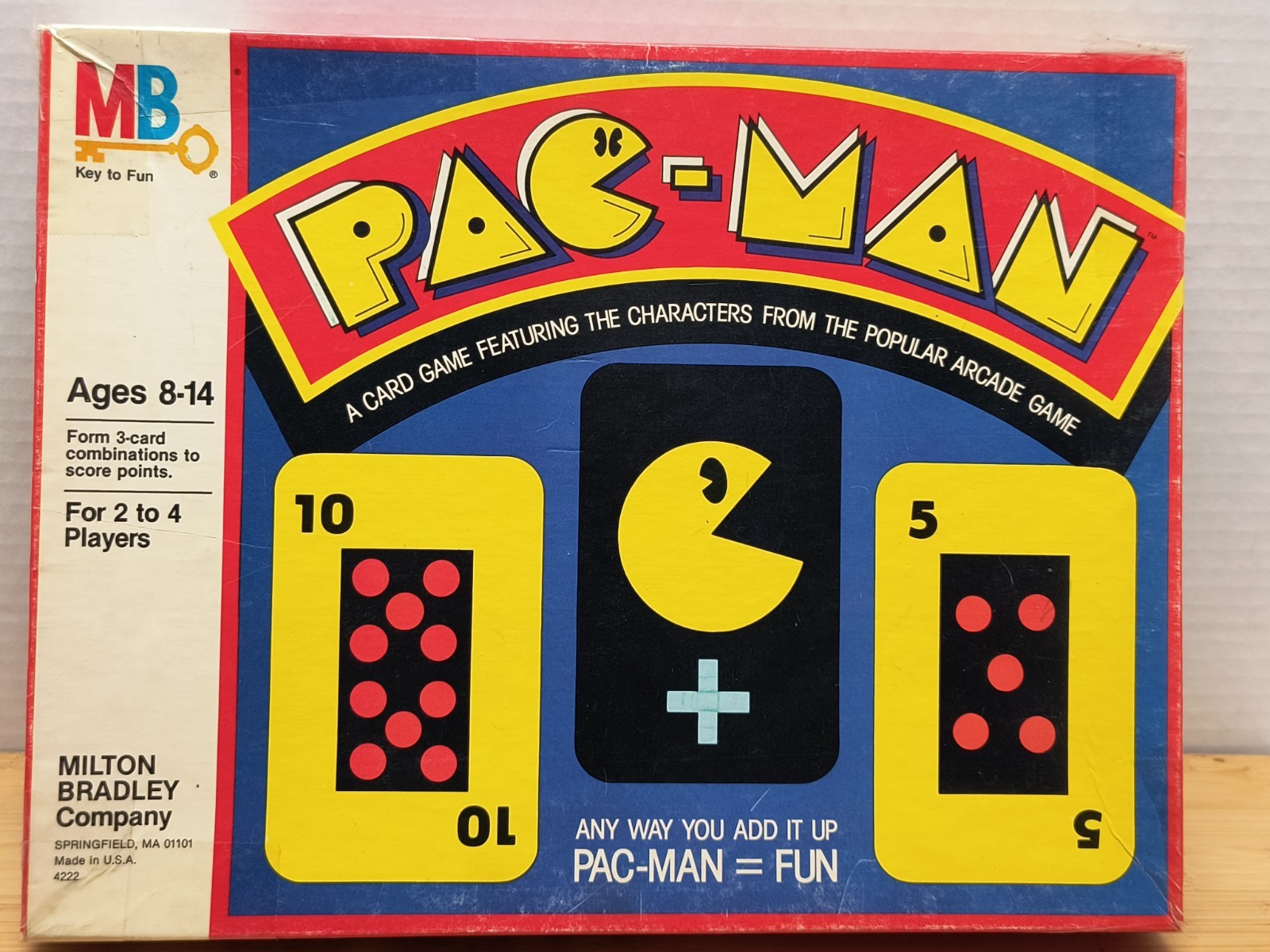 1982 Pac-Man Card & Board Game Milton Bradley Complete Arcade Classic VTG