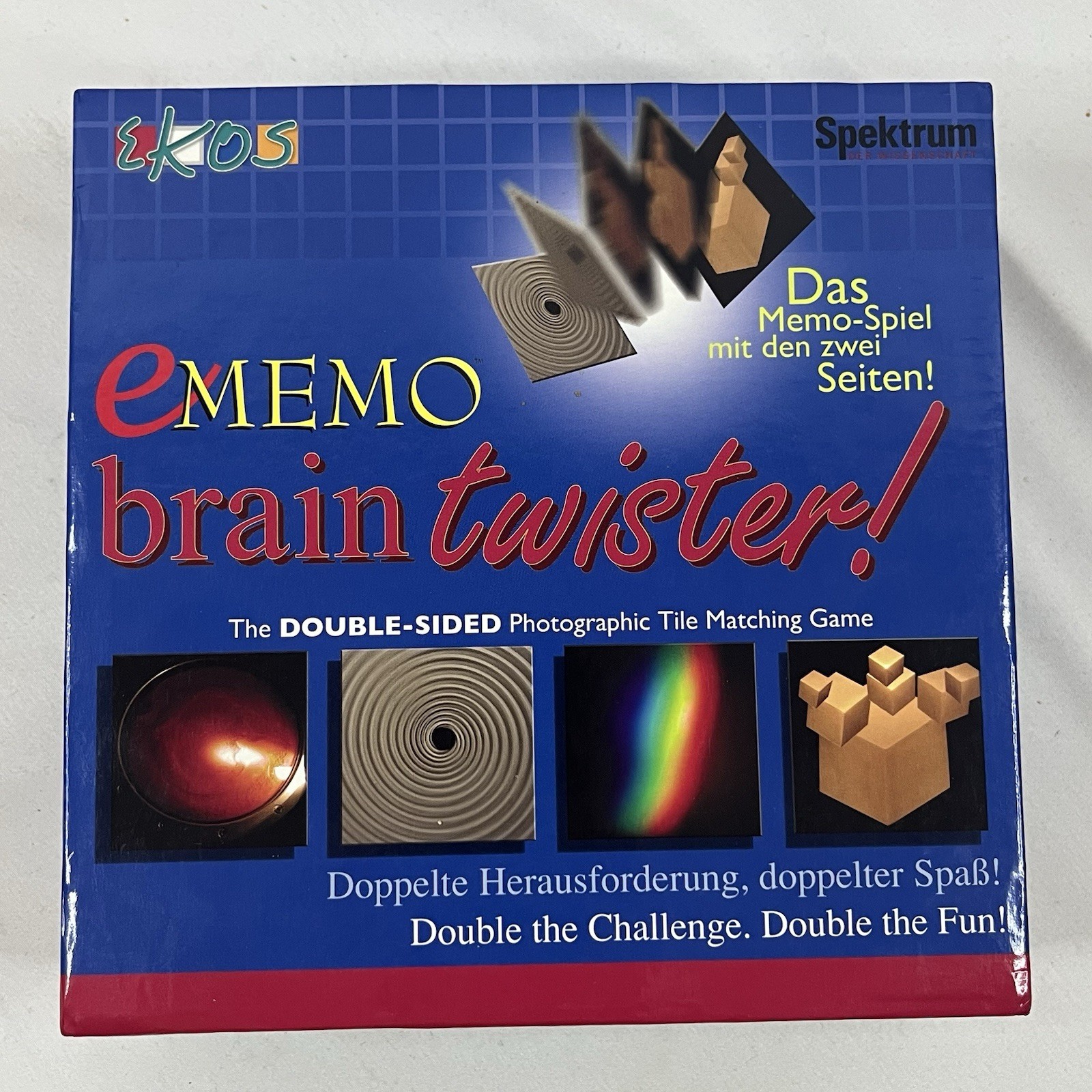 Ekos eMEMO Brain Twister Double-Sided Photographic Tile Matching Game 2004