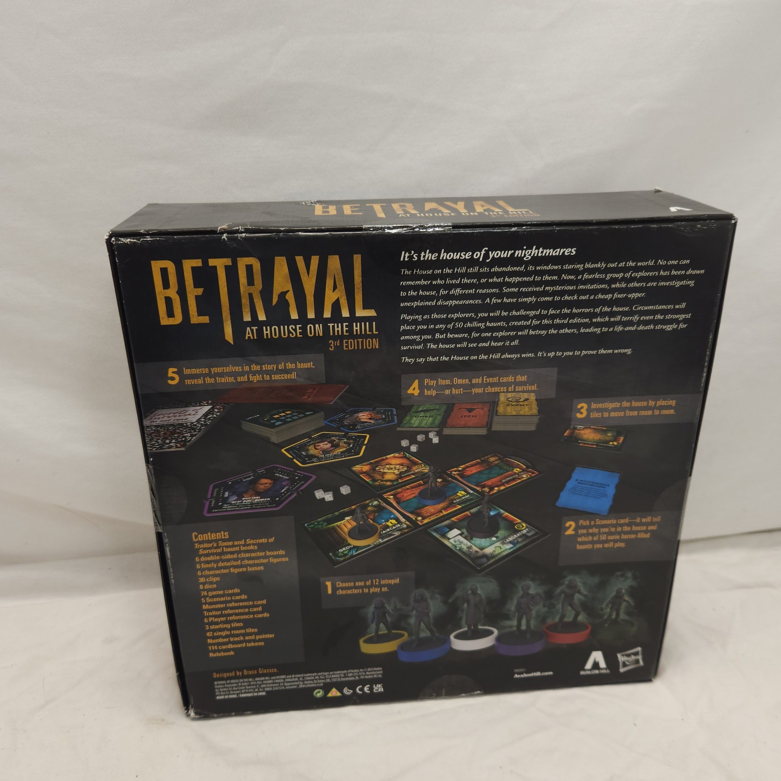 3rd Edition Betrayal at the House on the Hill Board Game Avalon Hill